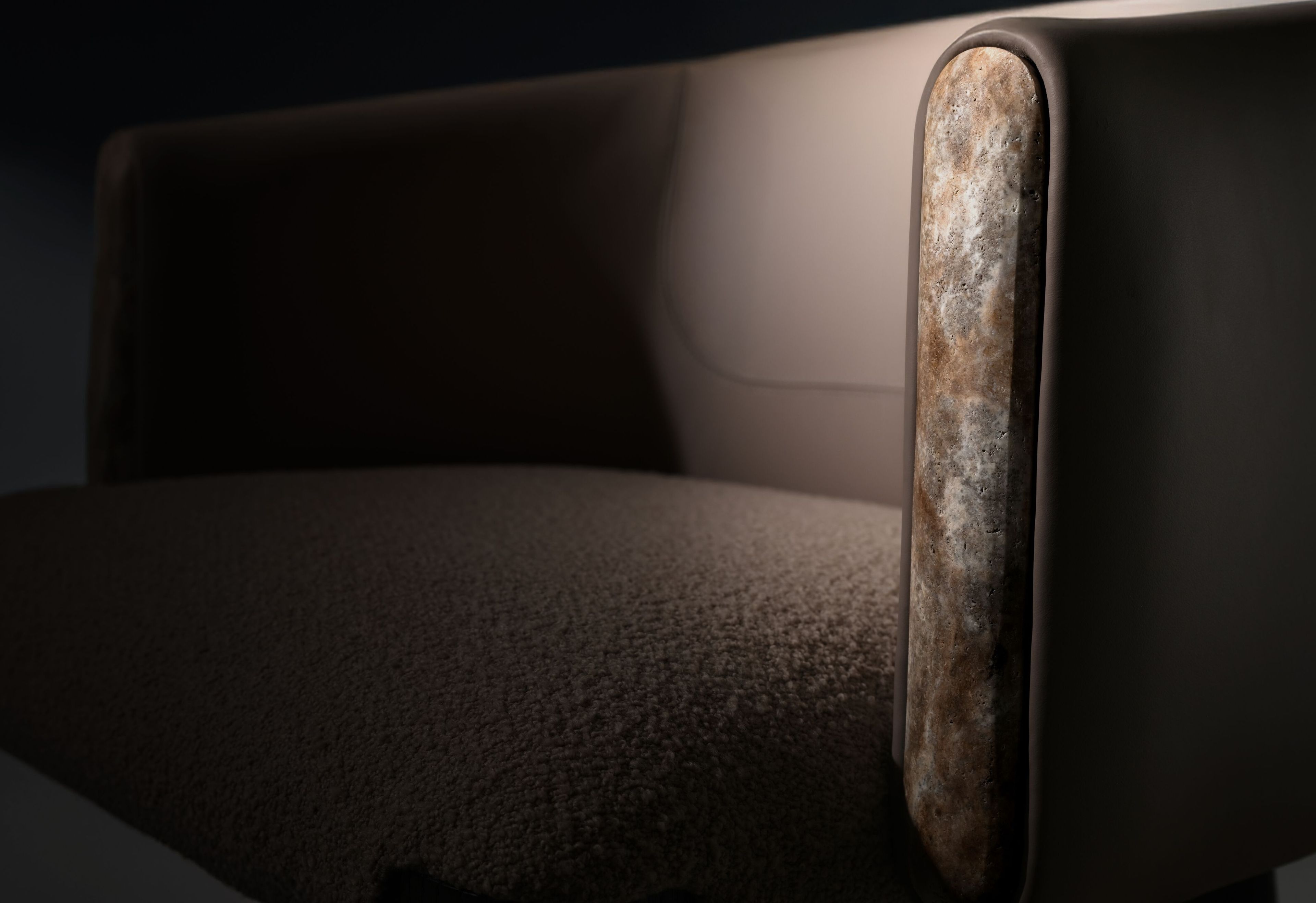 Кожаный мягкий стул Enne ANGELIT ARCH-00108665 - Вид №1