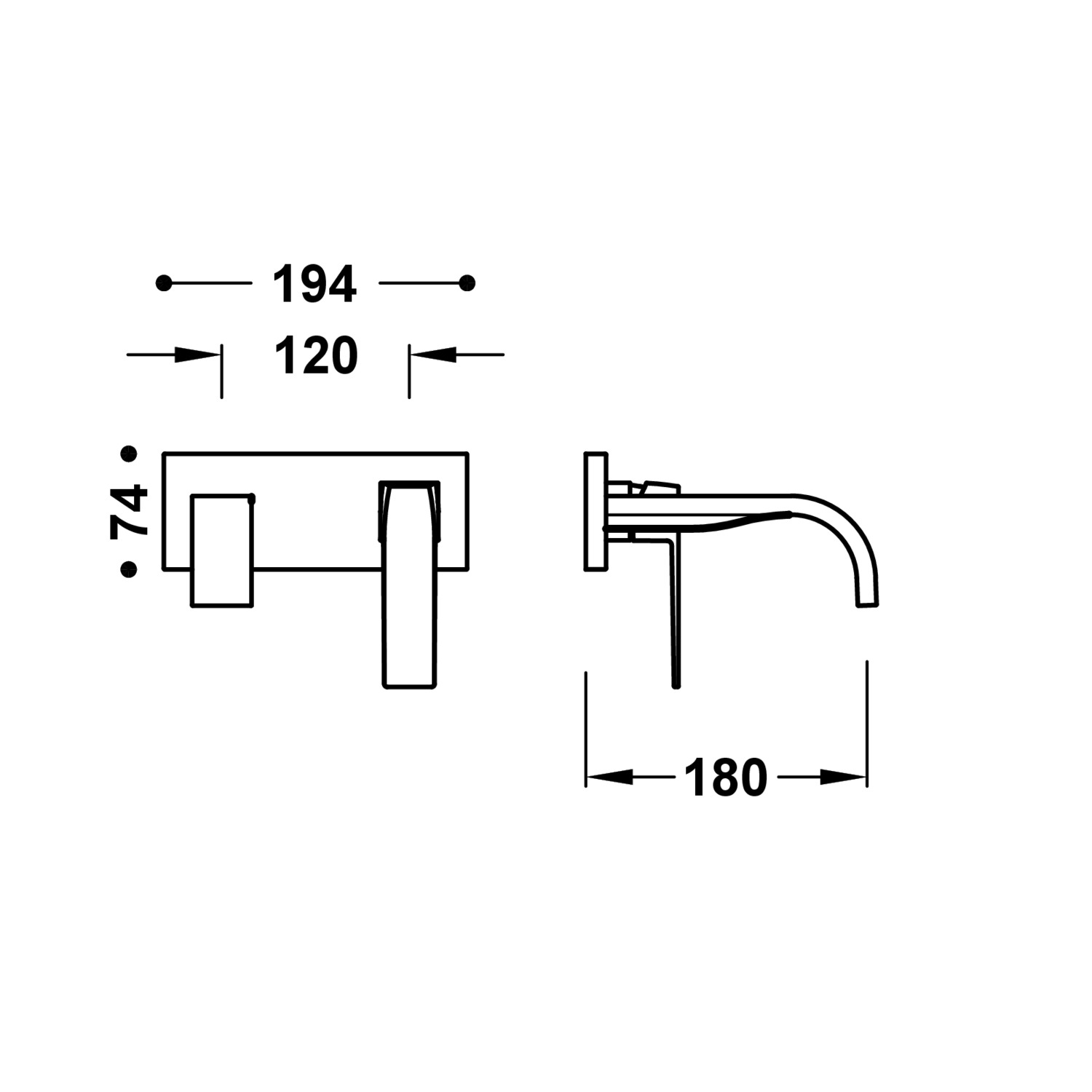 ТОНКАЯ видимая часть для корпуса встраиваемой раковины-20230033AC TRES  - Вид №1