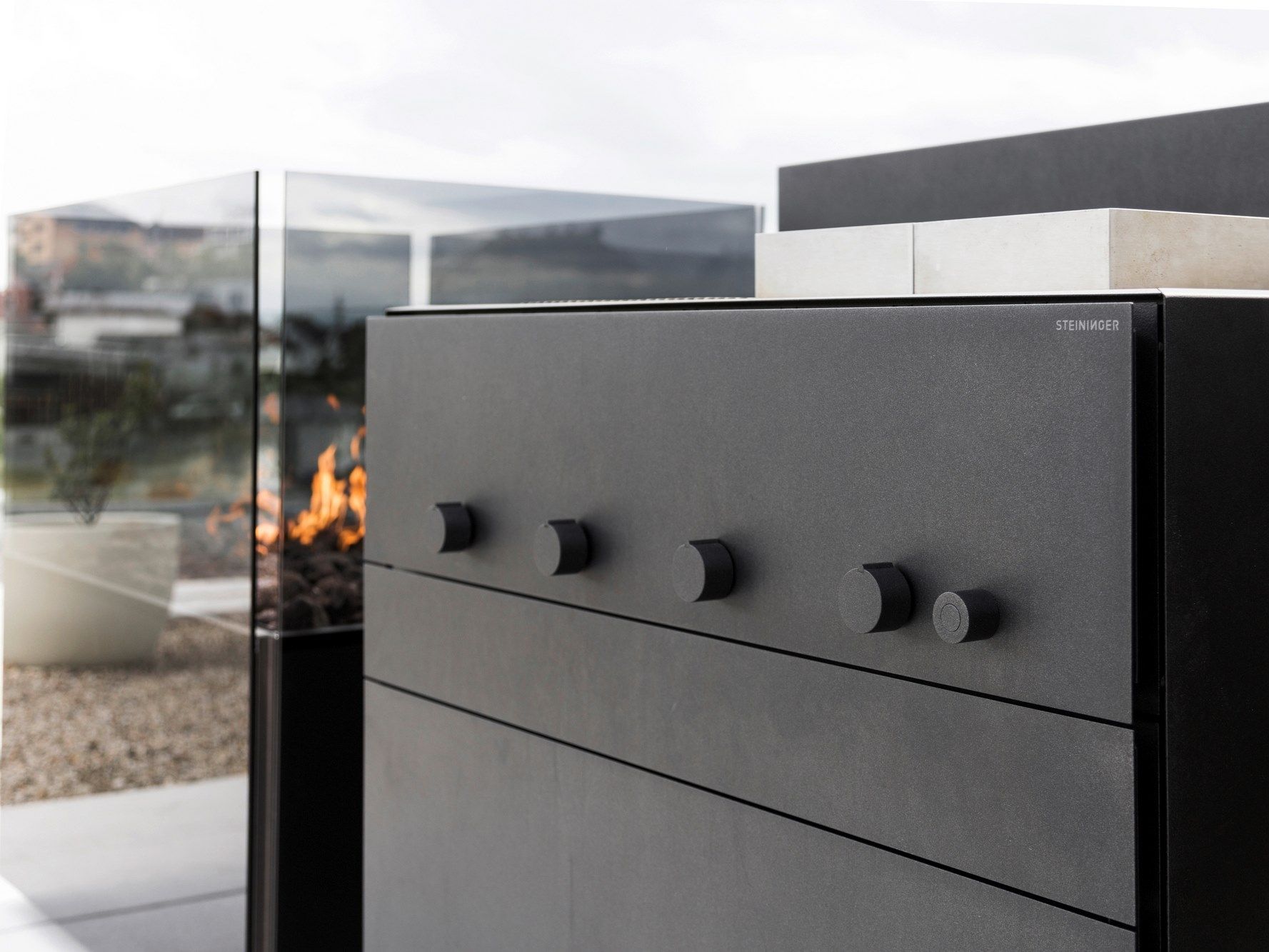 Modular steel outdoor kitchen Steininger Rock Air ARCH-00004640 - Вид №6