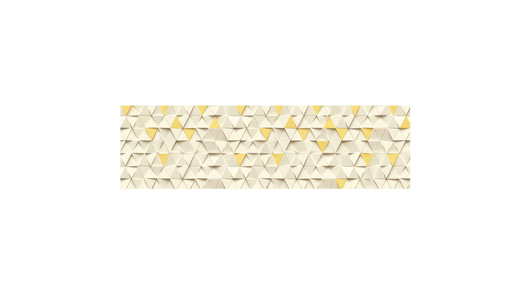 91097382 Стеновая панель Желтые треугольники 200x60x0.2 см поликарбонат цвет разноцветный STLM-0482889 СТУДИЯ ФАРТУКОВ