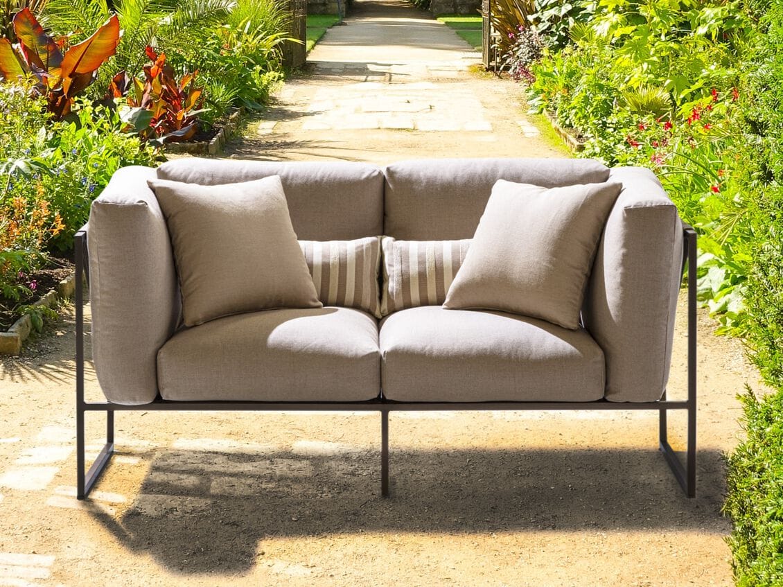 2-местный тканевый съемный садовый диван GRUPPO FOX вне двери ARCH-00091784 - Вид №1