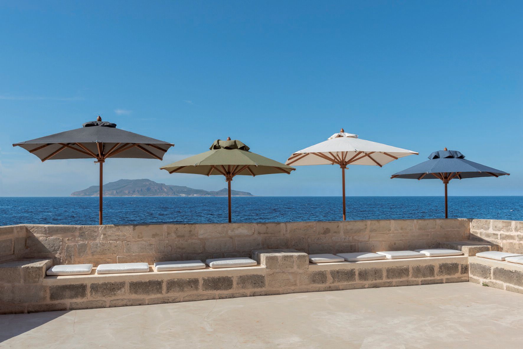 Круглый зонтик из акриловой ткани Ethimo ARCH-00120662 - Вид №1