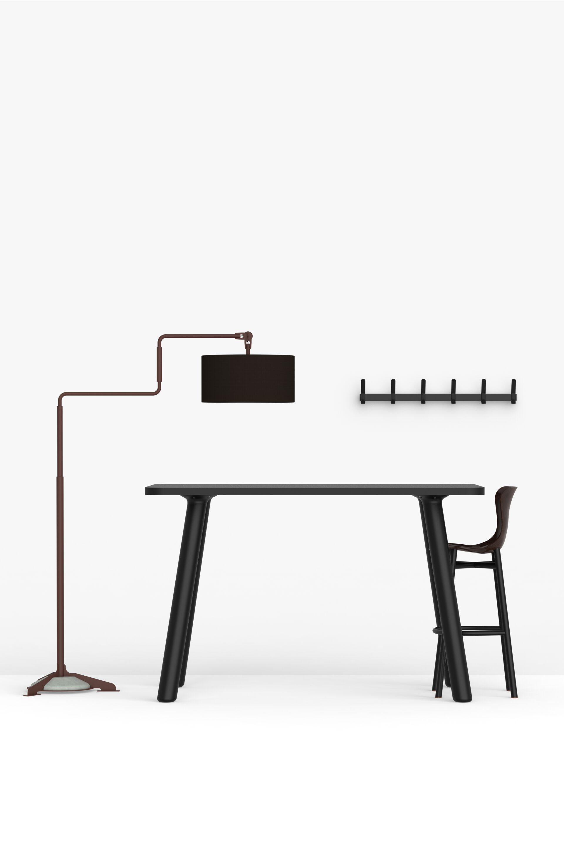 Регулируемая напольная лампа из стали и ткани FUNCTIONALS SWIVEL ARCH-00115884 - Вид №4