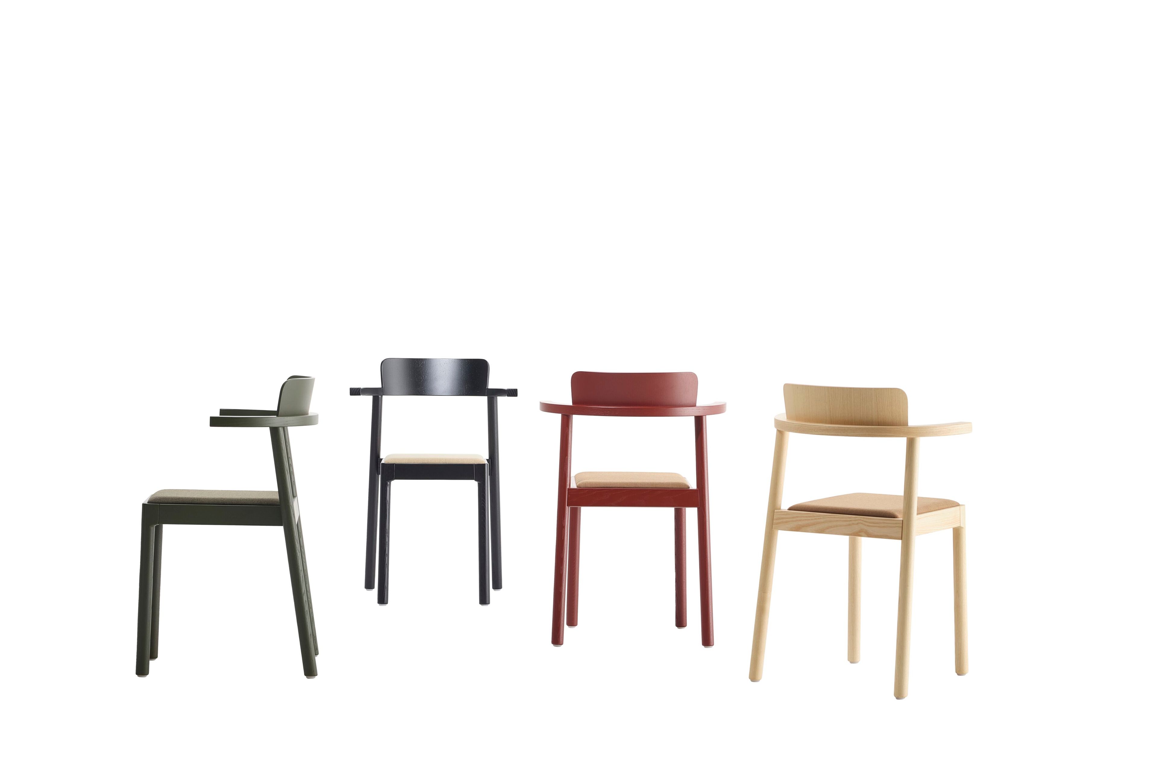 Мягкий стул из ясеня с подлокотниками Zilio A&C аромат ARCH-00101836 - Вид №9