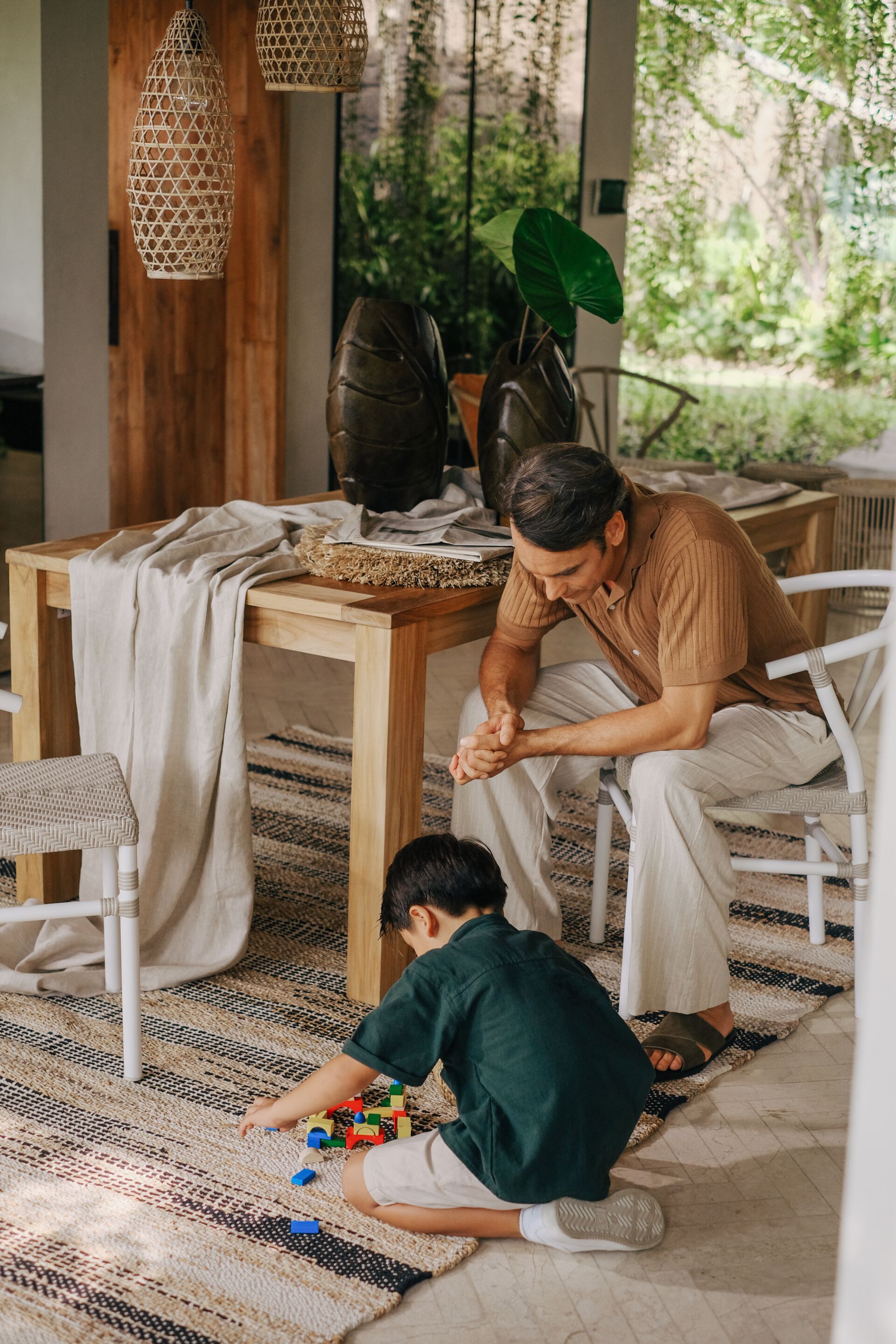 Прямоугольный садовый стол из тикового дерева cbdesign Orizont ARCH-00015816 - Вид №1