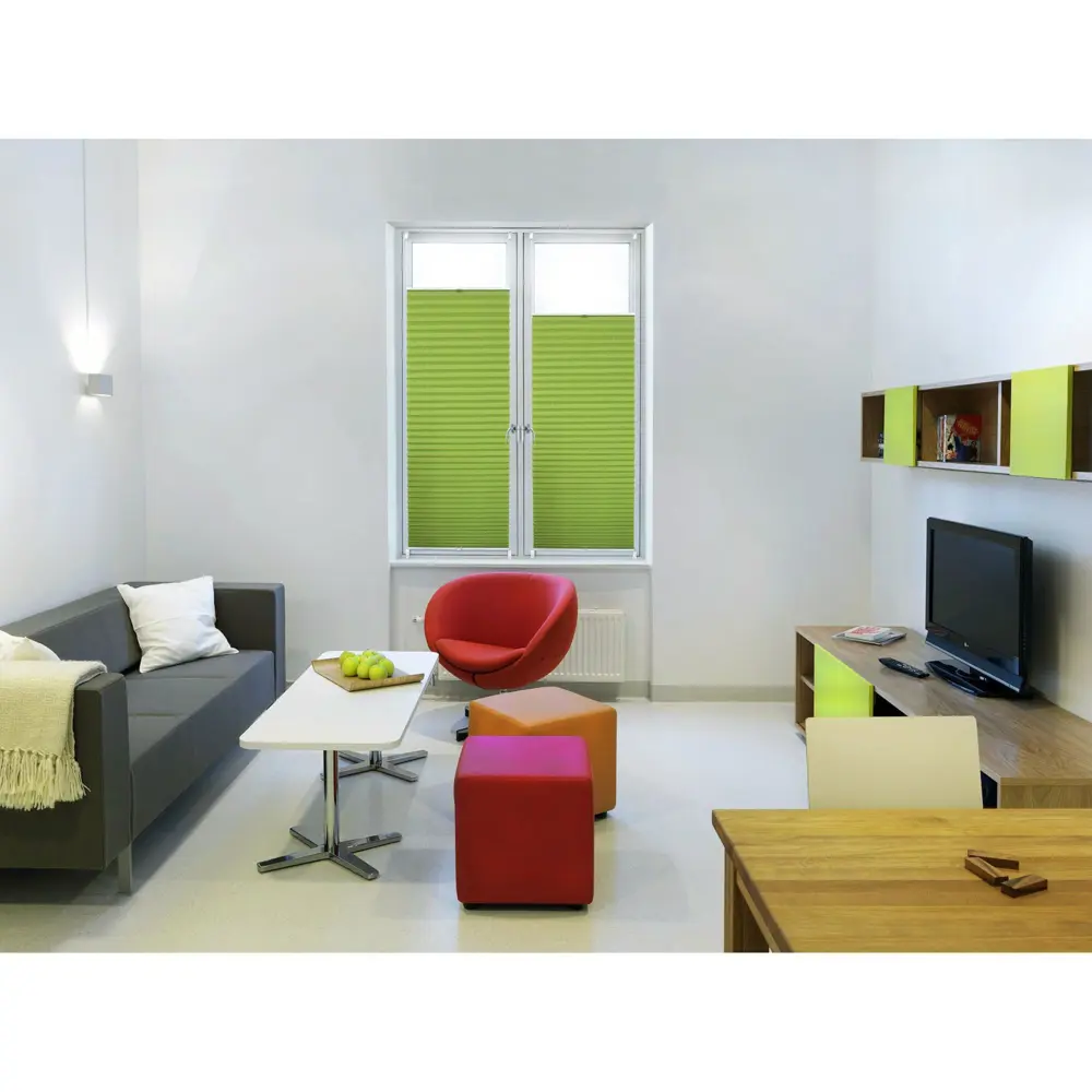 Плиссе с ручкой Шантунг 35х160 см текстиль цвет зелёный Santreyd STLM-2123753 - Вид №5