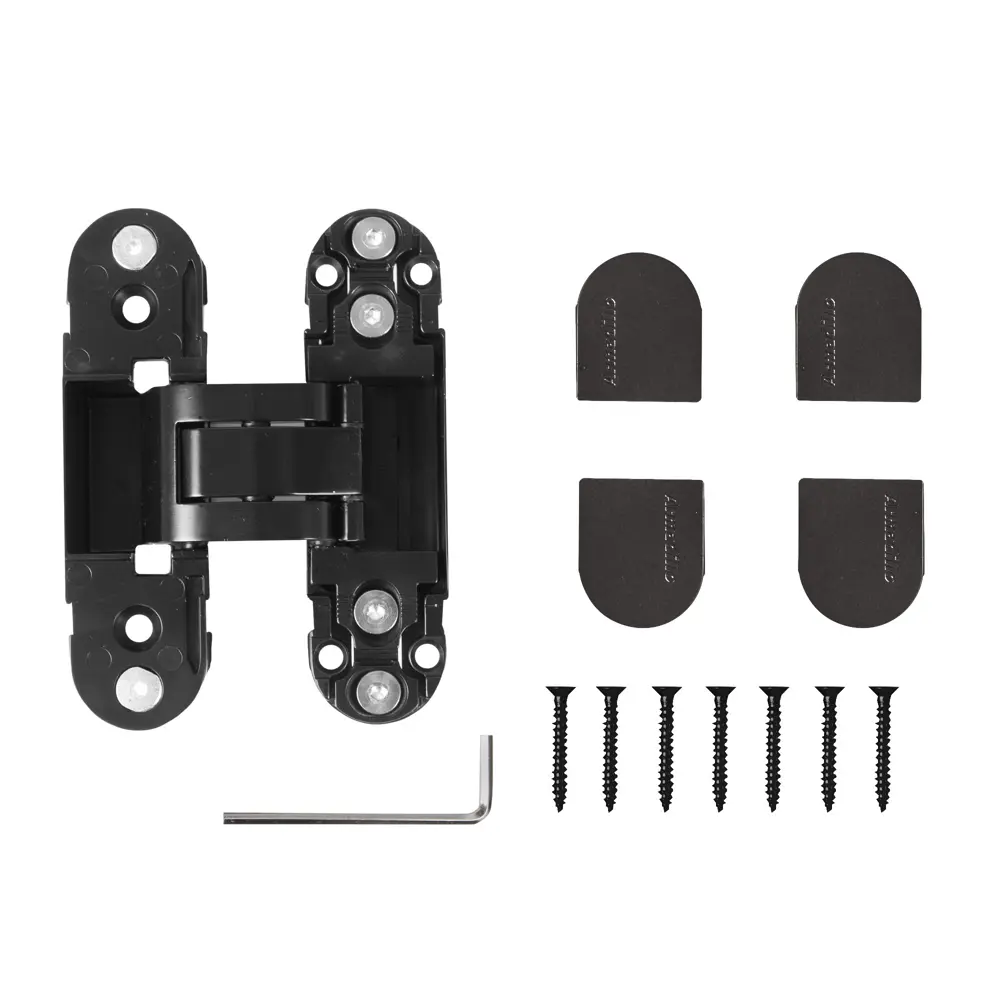 Скрытая петля дверная U3D2000 110x30x32 мм ЦАМ цвет черный ARMADILLO STLM-2181725 - Вид №2