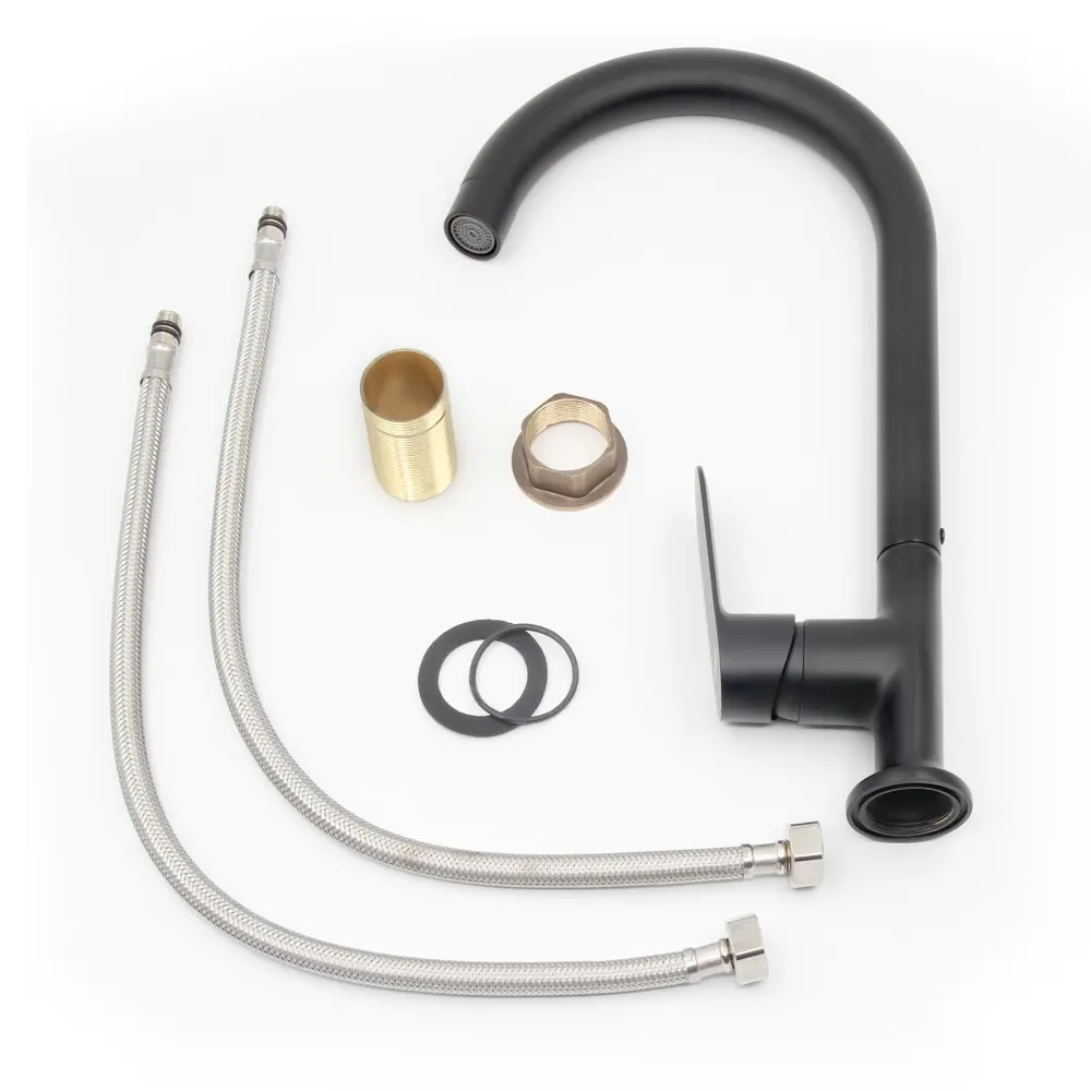 Смеситель кухонный Esko Annecy AN 519B высота 33.4 см цвет черный AN519B STLM-2190561 - Вид №10