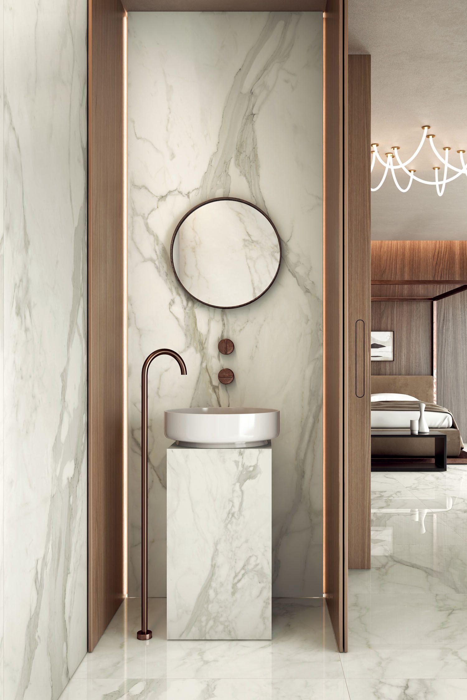 Керамогранит / напольное покрытие из ламинированного керамогранита с мраморным эффектом COTTO D'ESTE Starlight ARCH-00115585 - Вид №9