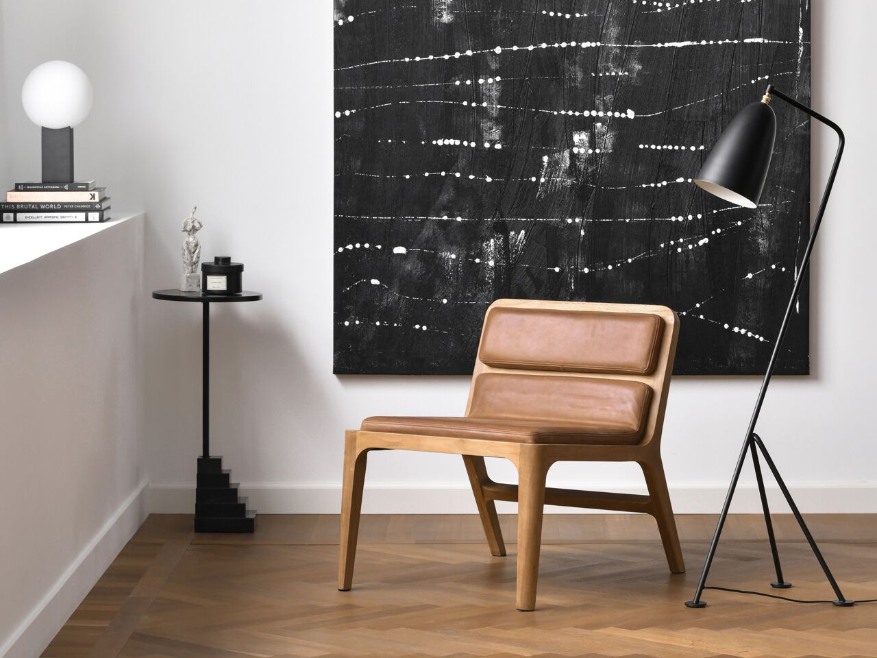 Кресло из цельного дерева и кожи Air Division ARCH-00080081 - Вид №9