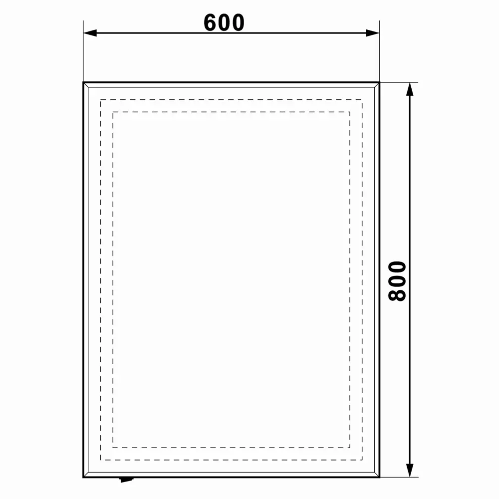 Зеркало Santreyd Pronto Lux с LED-подсветкой для ванной 60x80 82184125 Пронто STLM-0021516 - Вид №7