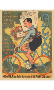 90609160 Постер Простопостер "Велосипеды - лидер велосипедов alcyon" 70x50 см в подарочном тубусе STLM-0305900 Santreyd