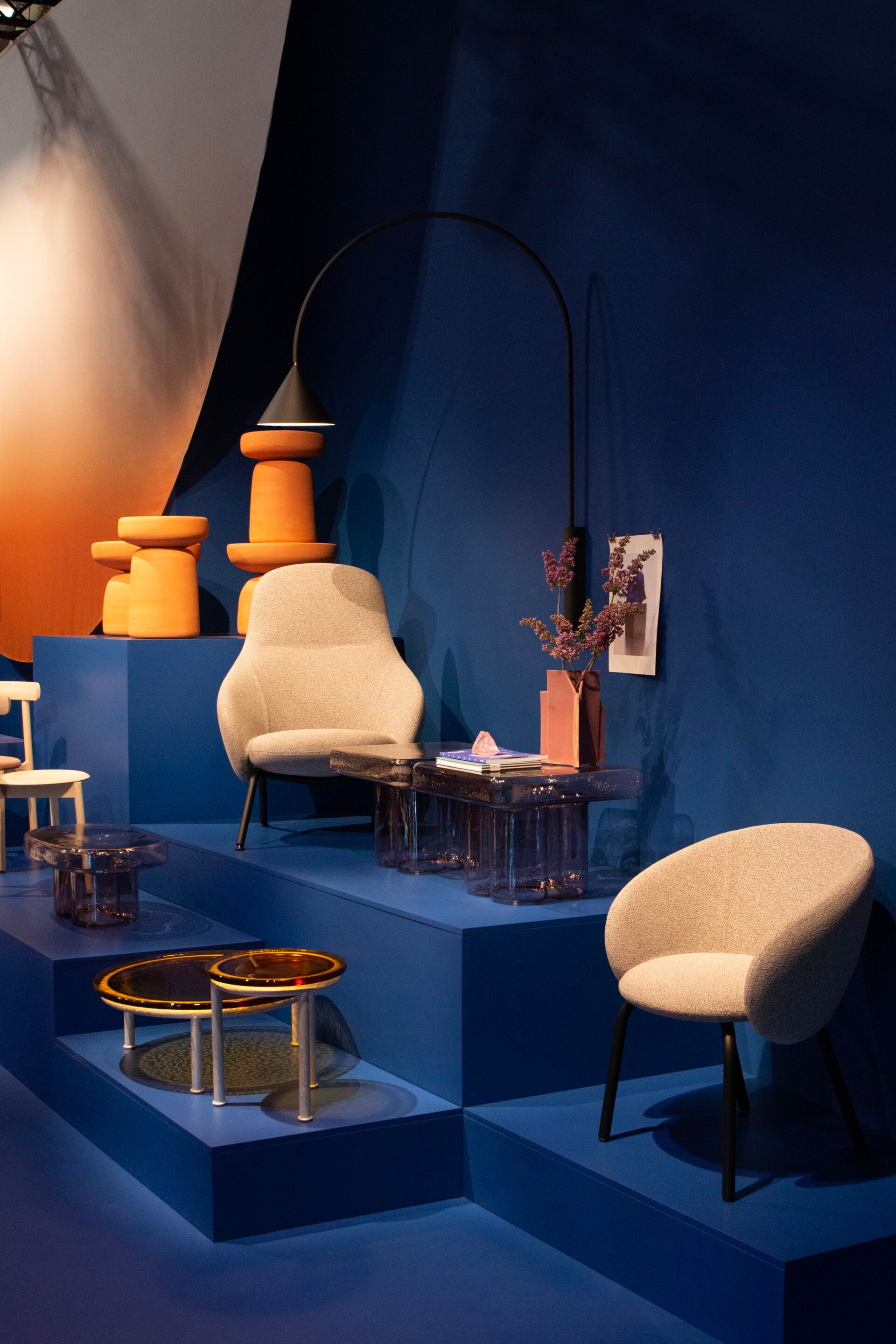 Тканевое кресло с подлокотниками и трубчатым основанием Miniforms Nebula ARCH-00140272 - Вид №2