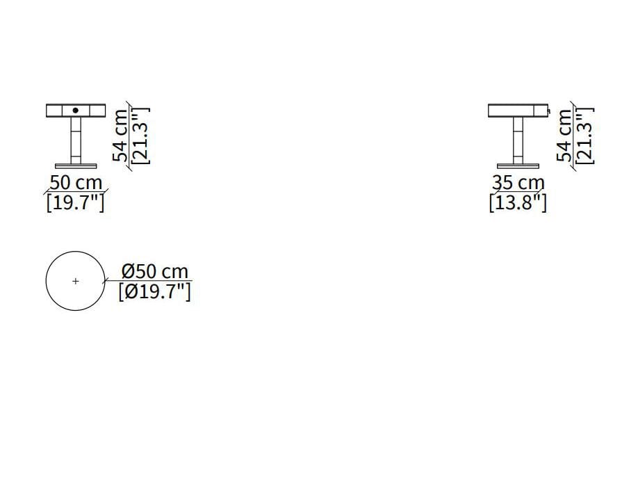 Круглый деревянный и кожаный журнальный столик Vittoria Frigerio Salis ARCH-00122238 - Вид №4