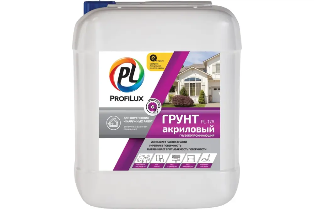 90801825 Грунтовка Profilux PL-17A белый 5л STLM-0388704