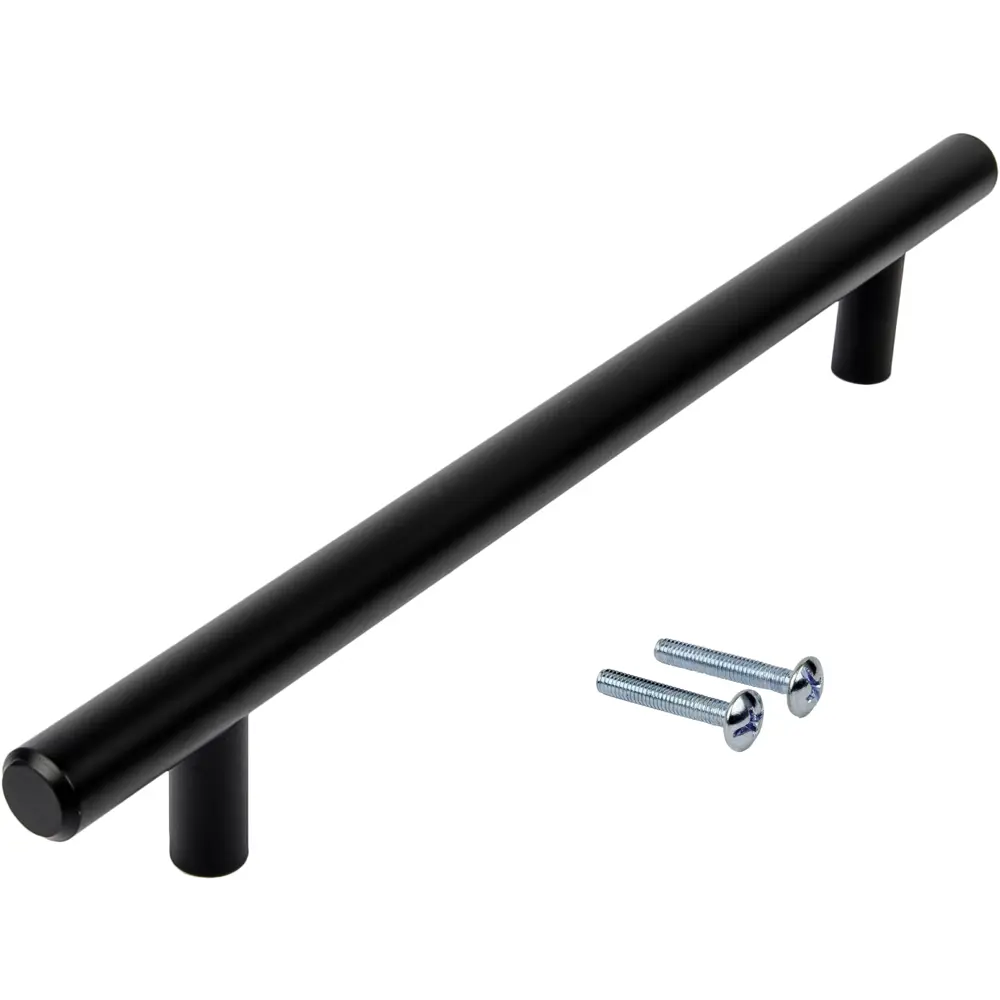 Мебельная ручка-рейлинг матовый черный 160 мм KERRON STLM-2167176 - Вид №2