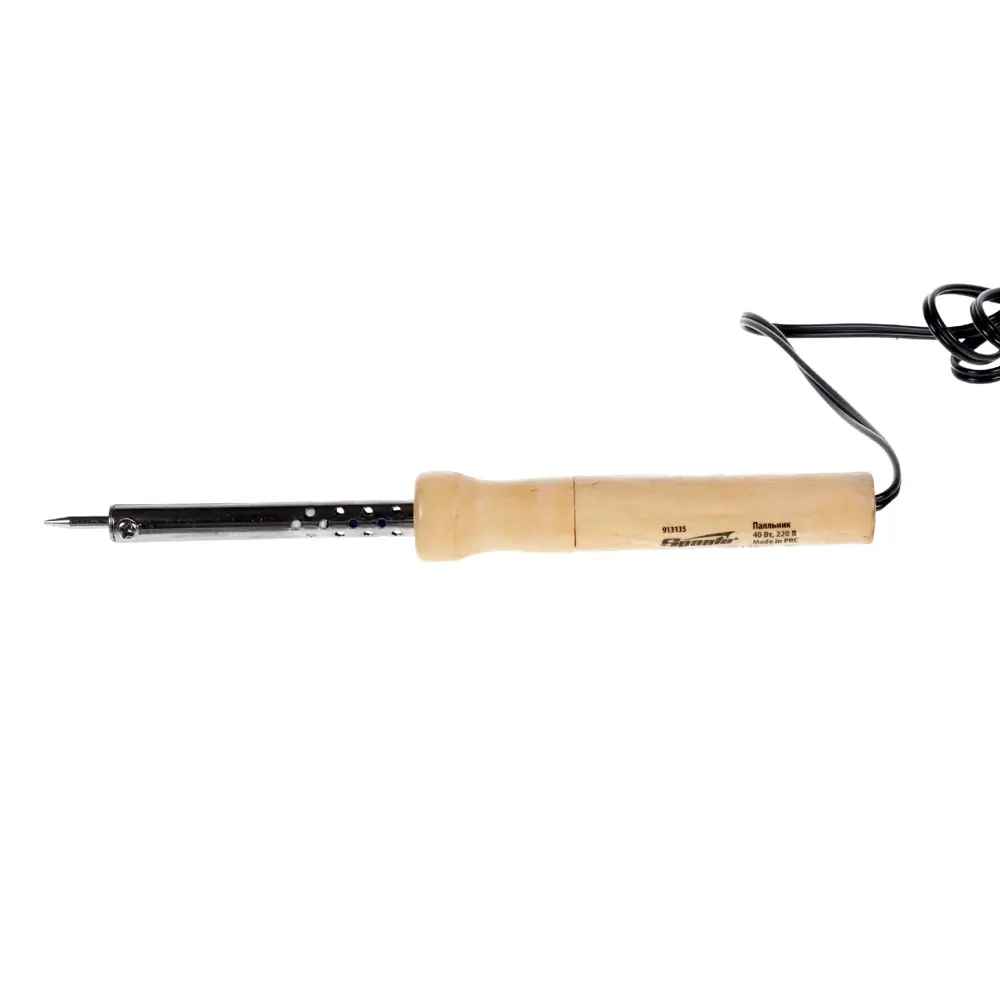 Паяльник Sparta 40 Вт с деревянной рукояткой для точной пайки 16216480 STLM-0006668 - Вид №2