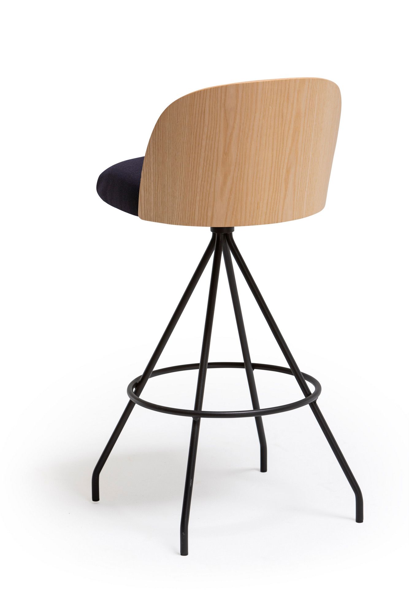 Высокий металлический поворотный стул с подставкой для ног Vergés Cistell Slim ARCH-00098593 - Вид №2