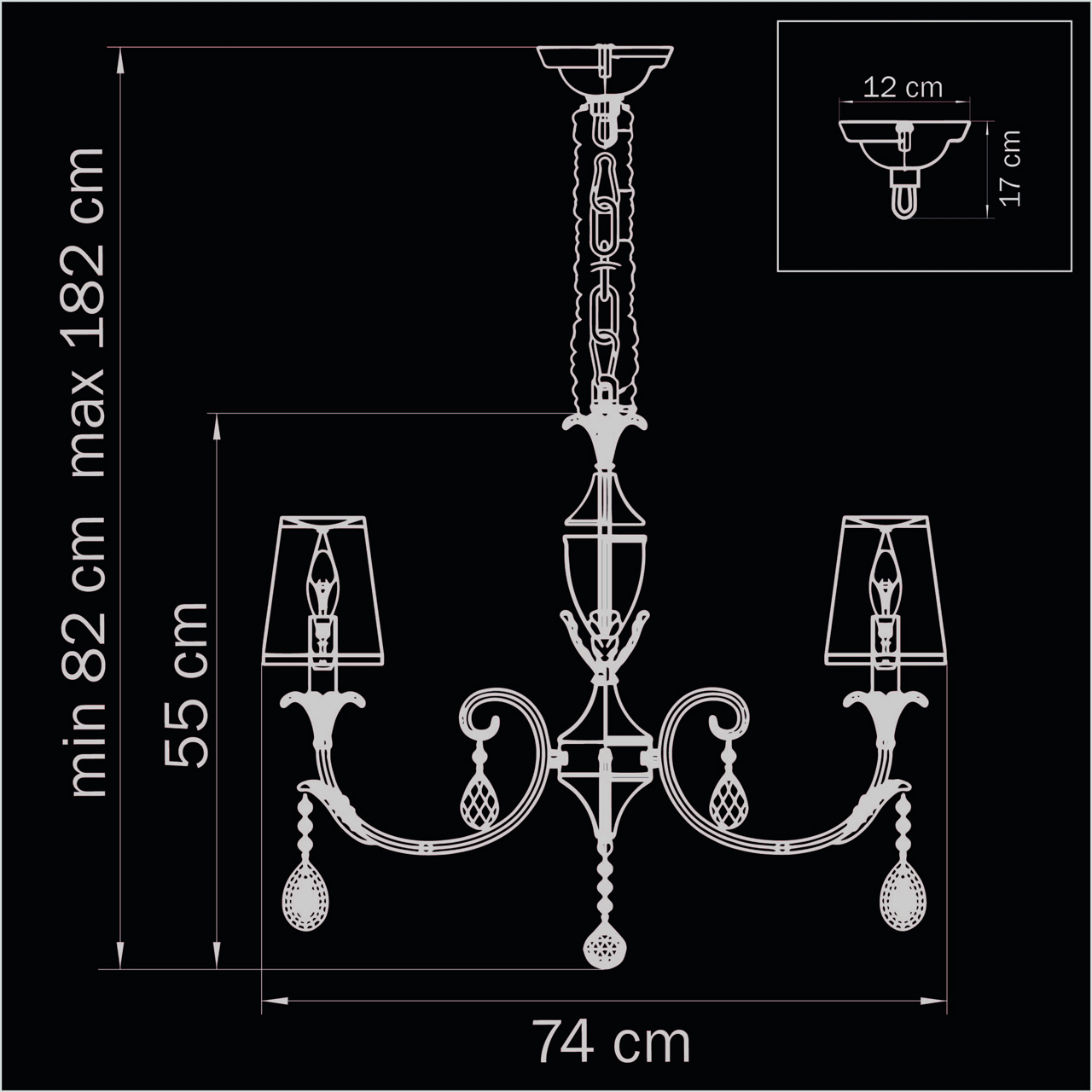 Подвесная люстра Lightstar Cappa 691082 бежевая LIGHTSTAR ДИЗАЙНЕРСКИЕ, CAPPA 059353 Бежевый  - Вид №1