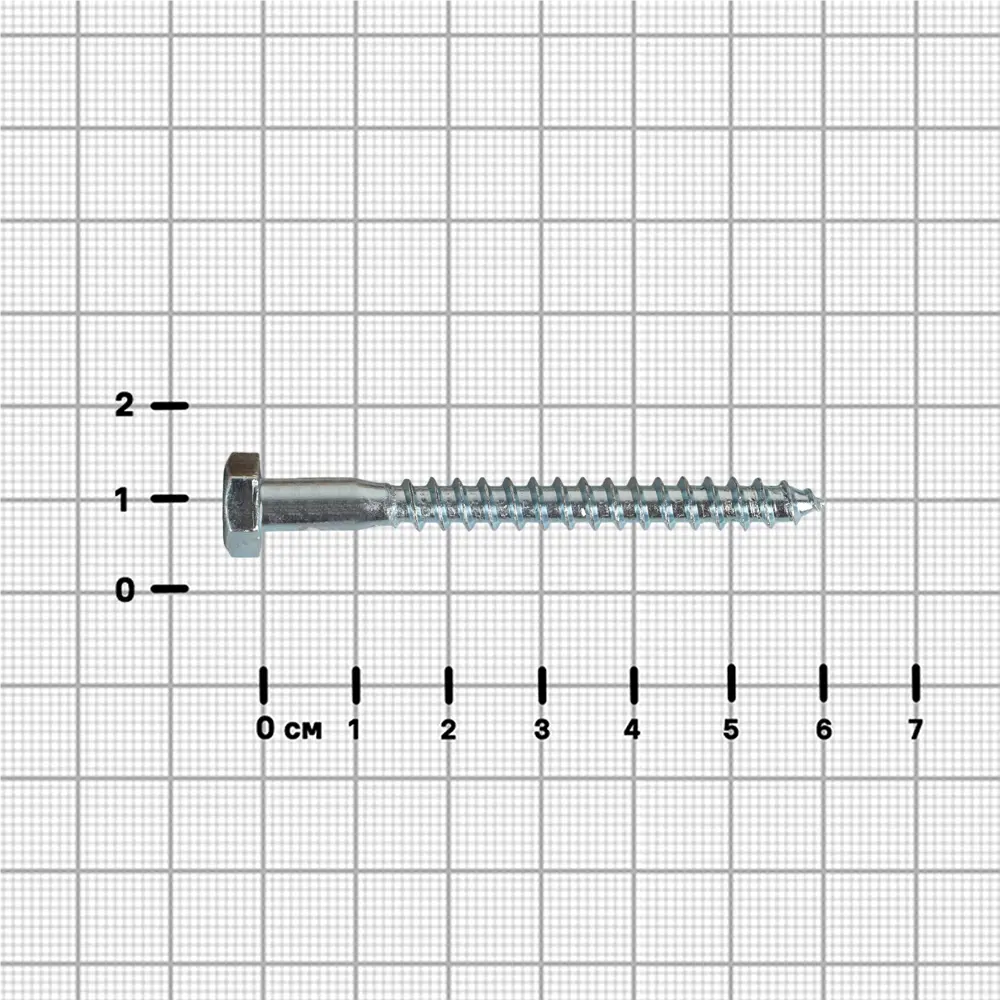 Болт сантехнический DILWIS оцинкованный 6x60 мм с потайной головкой 89384853 STLM-1578277 - Вид №2