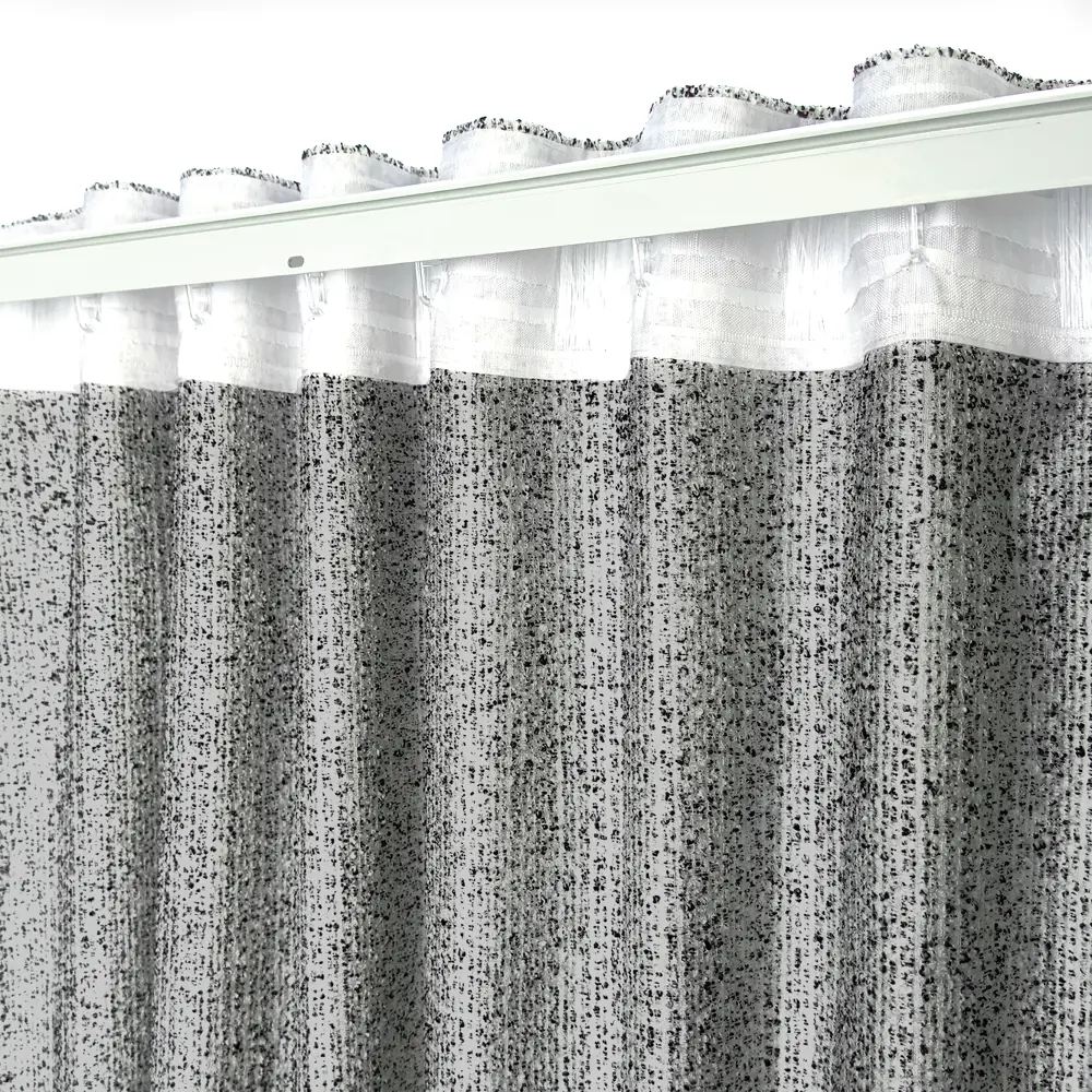 Штора на ленте со скрытыми петлями Firo 200x280 см цвет черно-белый Santreyd STLM-2176699 - Вид №11