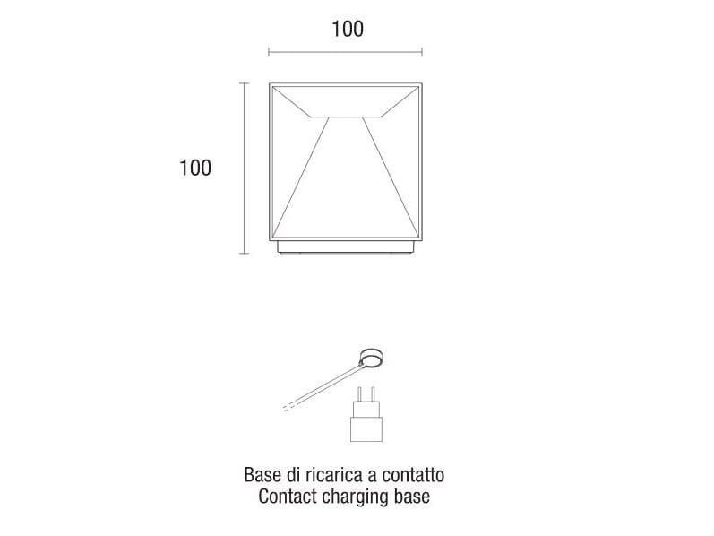 Светодиодная настольная лампа из литого алюминия с USB-зарядкой PAN Portable ARCH-00109239 - Вид №2