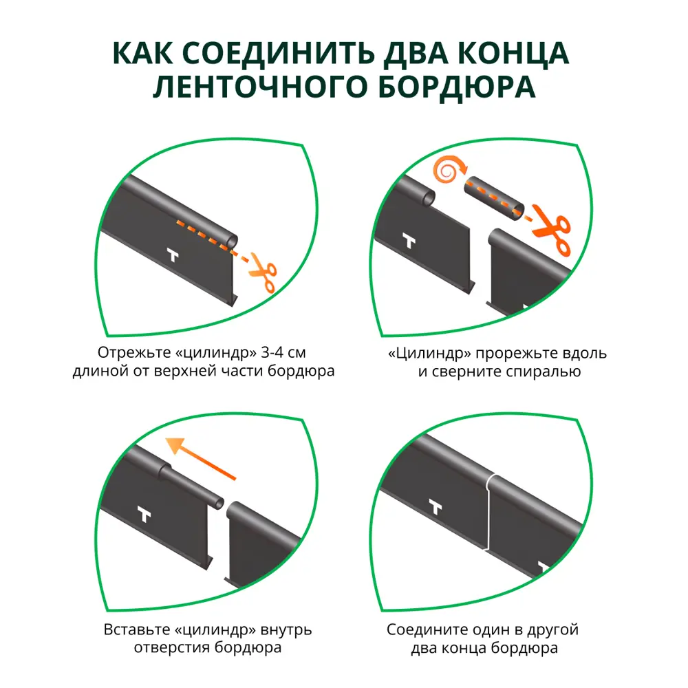 Бордюр садовый Geolia 1000 см цвет черный STLM-2072325 - Вид №1