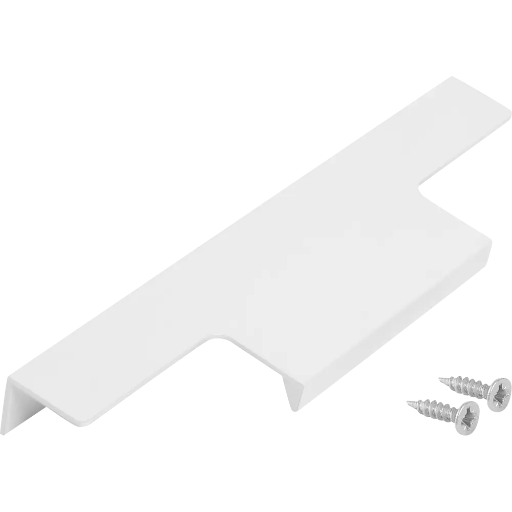 Мебельная ручка-профиль белый 96 мм Jet STLM-2103395 - Вид №3