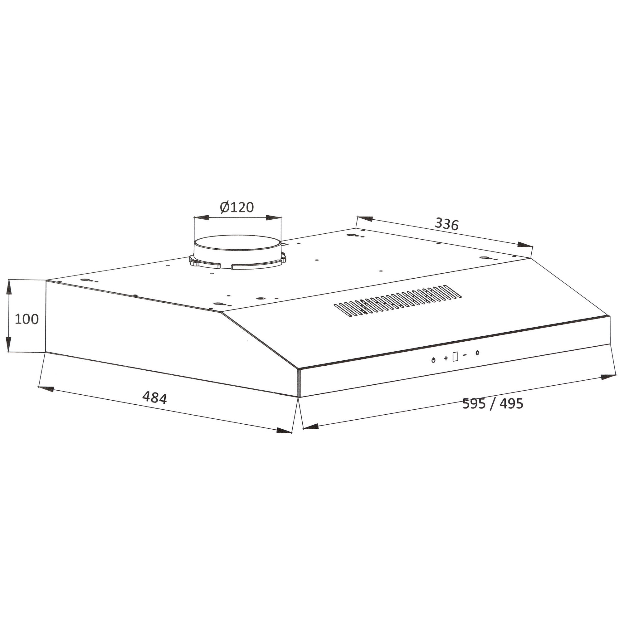9161178 Вытяжка подвесная DEXP SH60-SV0 черный/черный STDN-0022180 - Вид №8