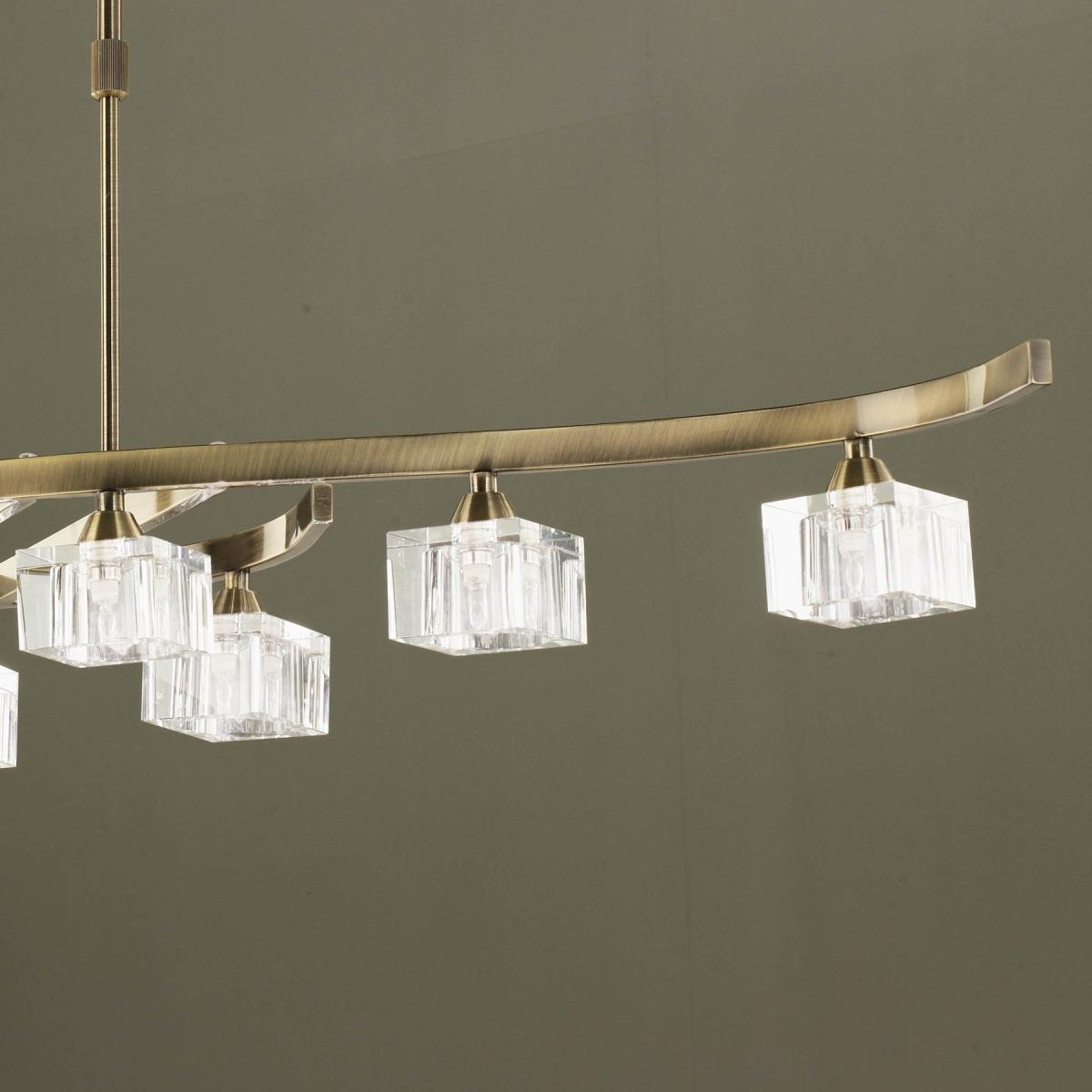 099673 Люстра подвесная MANTRA CUADRAX 1106 Mantra Cuadrax 