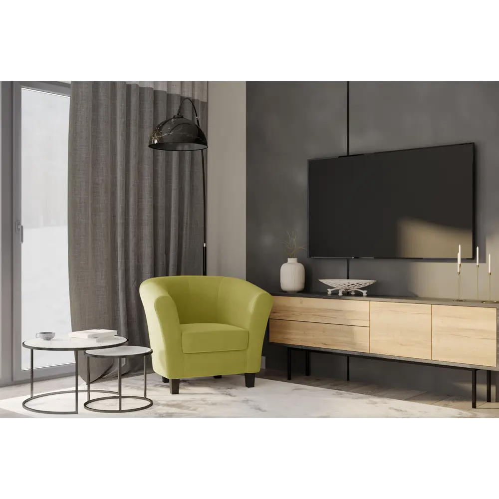 Кресло полиэстер Seasons Марсель CAMARO06 желтое 85x73x77 см STLM-2091968 - Вид №2