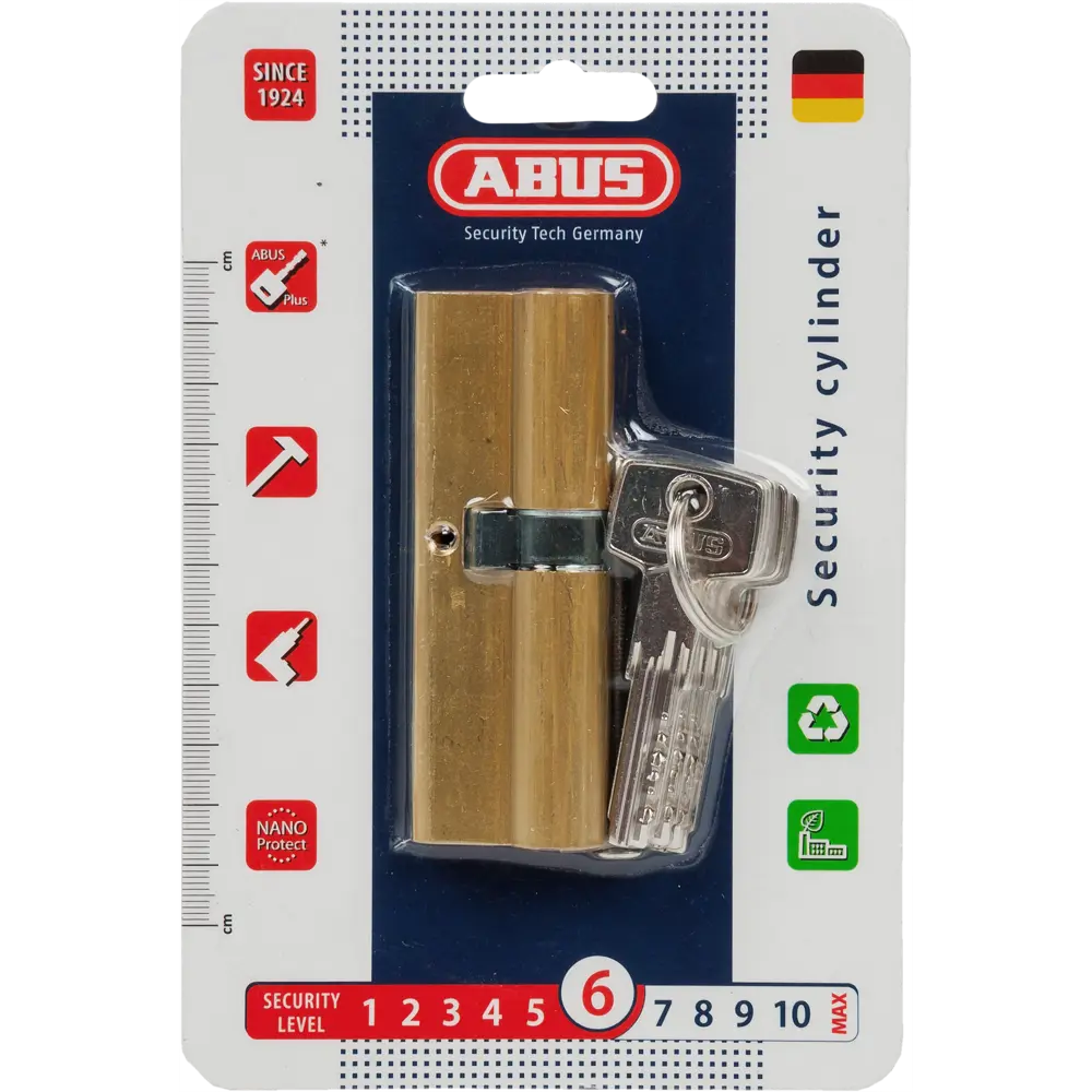 Цилиндр ABUS D6MM с защитой от взлома, золотистый 82441687 STLM-0027359 - Вид №3