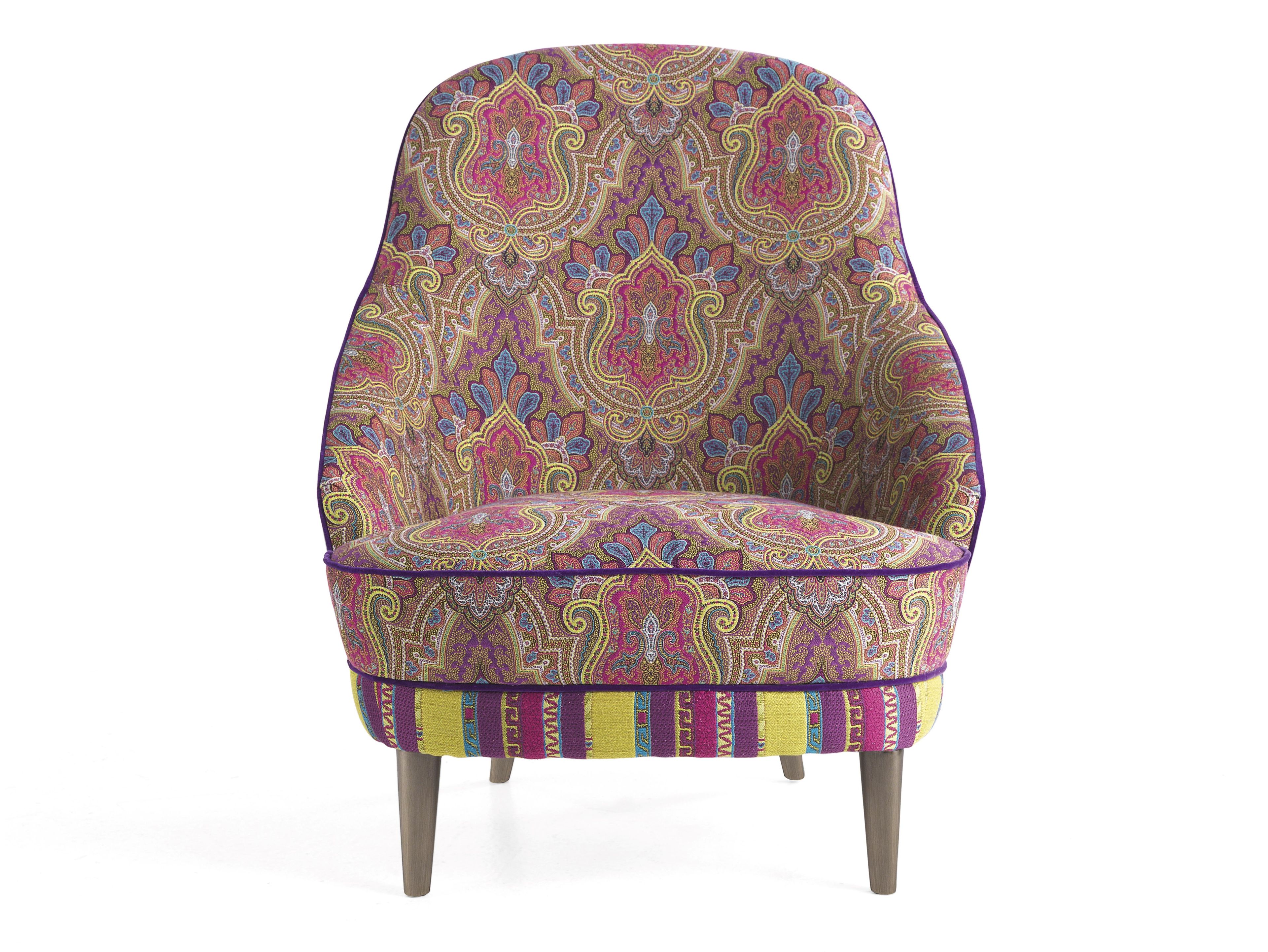 Тканевое кресло с подлокотниками ETRO Home Interiors Jefferson ARCH-00046763