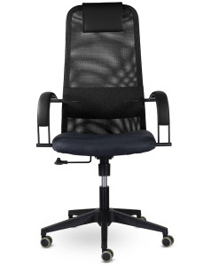90705167 Офисное кресло Bk-8 ткань/пластик цвет черный STLM-0346690 RIDBERG