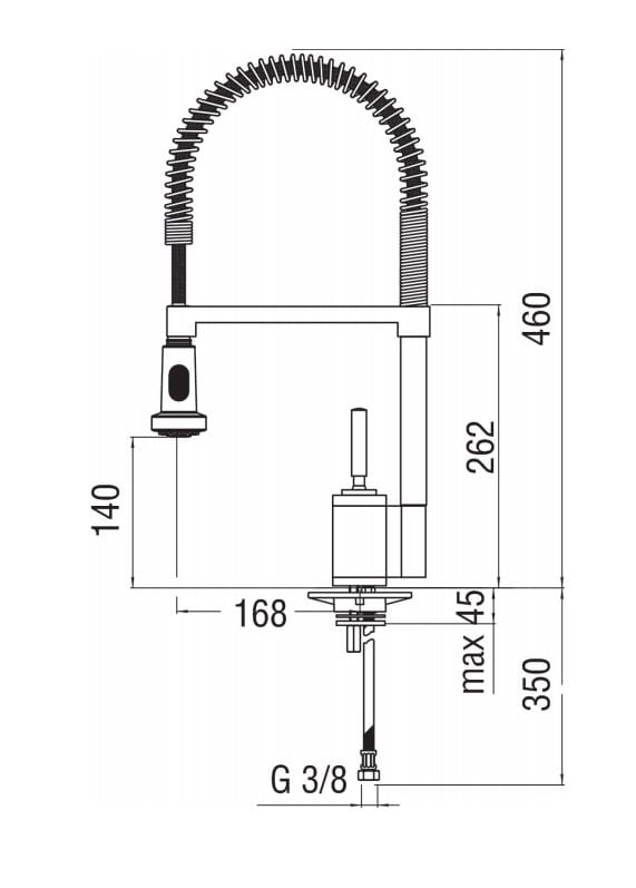 Смеситель для кухни с одним отверстием Nobili Billy ARCH-00050105 - Вид №3