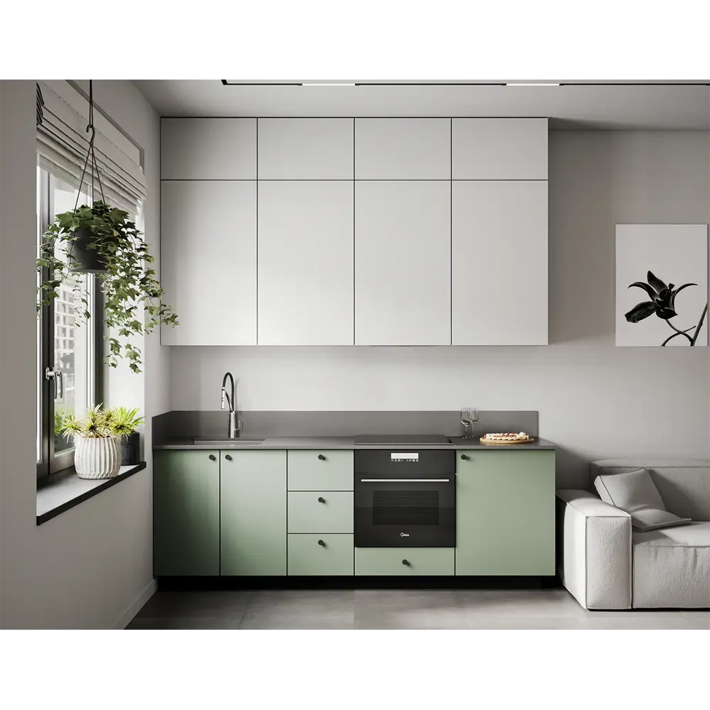 Фасад кухонного шкафа София 4x76.5 см KONSENSA ЛДСП цвет белый STLM-2057618 - Вид №3