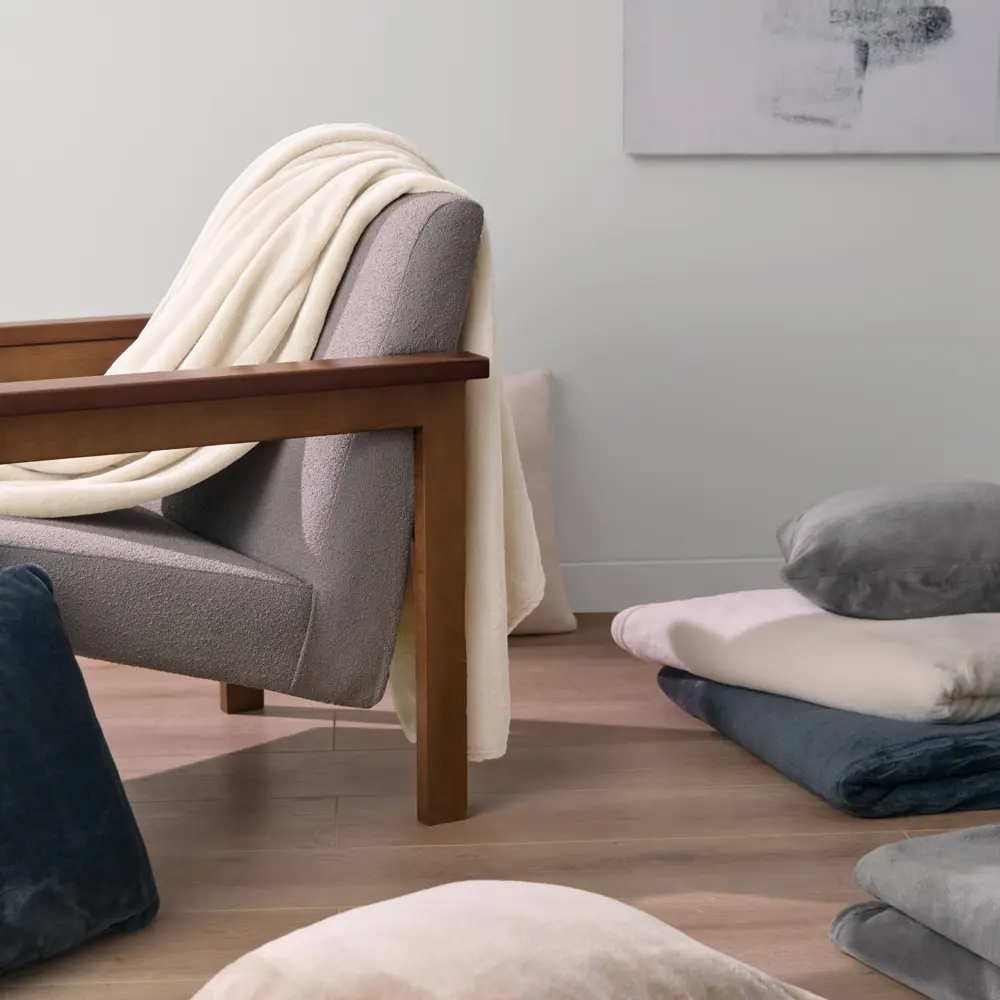 Плед KREAFORTA Flandria 200x220 см микрофибра цвет экрю STLM-2025700 - Вид №8