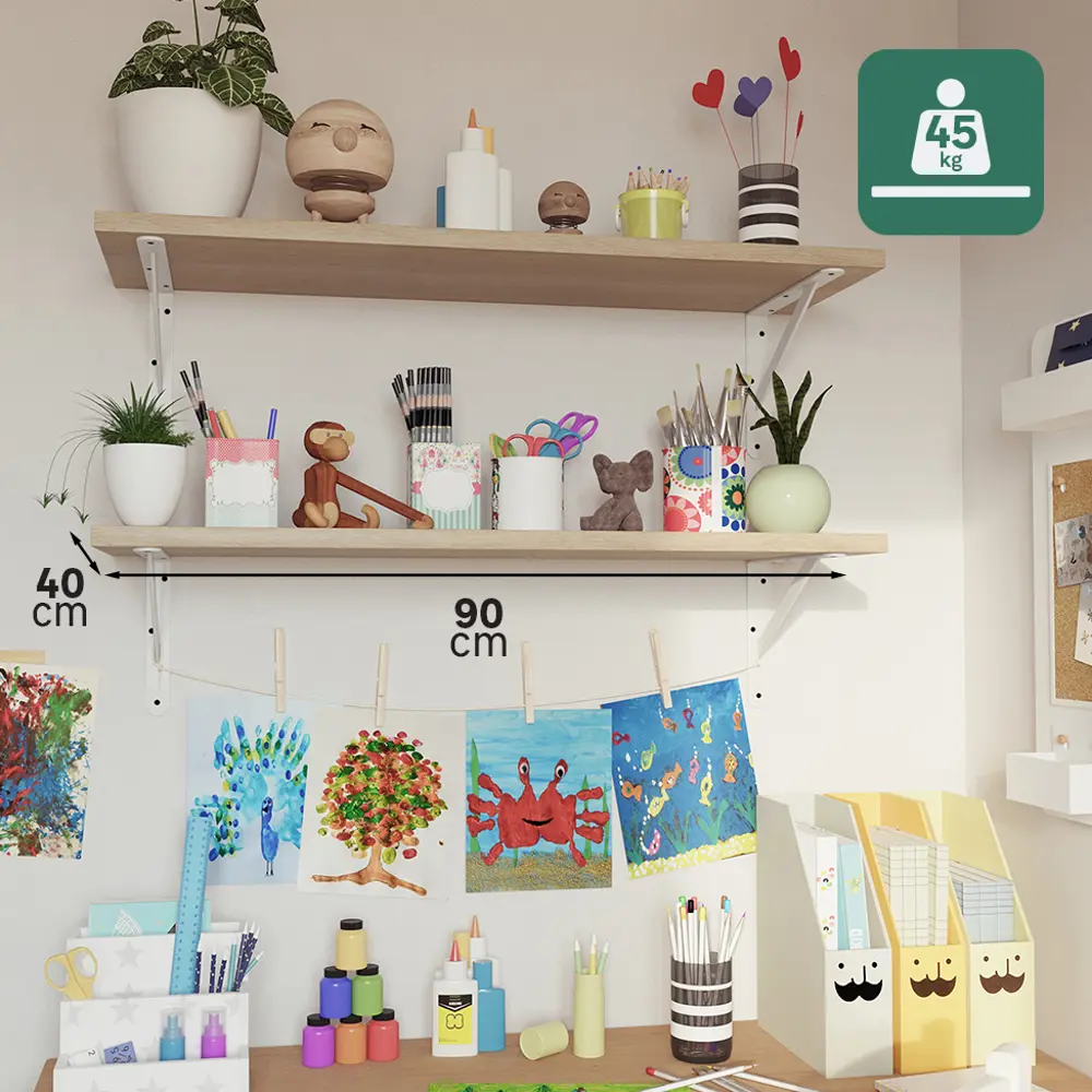 Утилитарный кронштейн Dolmen 20x30 см нагрузка до 45 кг цвет белый Santreyd STLM-2055792 - Вид №5