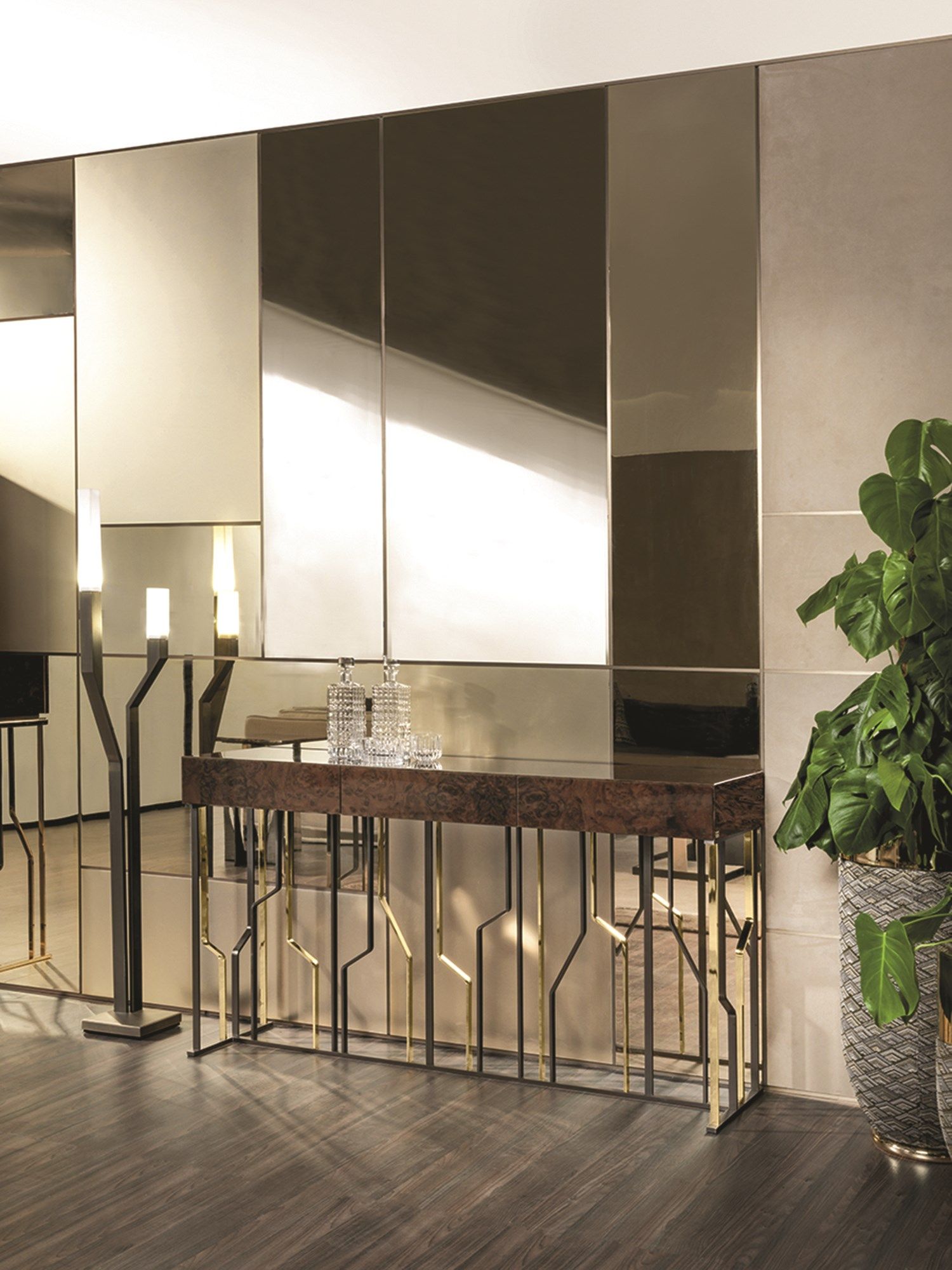 Деревянная прямоугольная консоль с ящиками Longhi Loveluxe 2017-Essence collection ARCH-00036031 - Вид №1