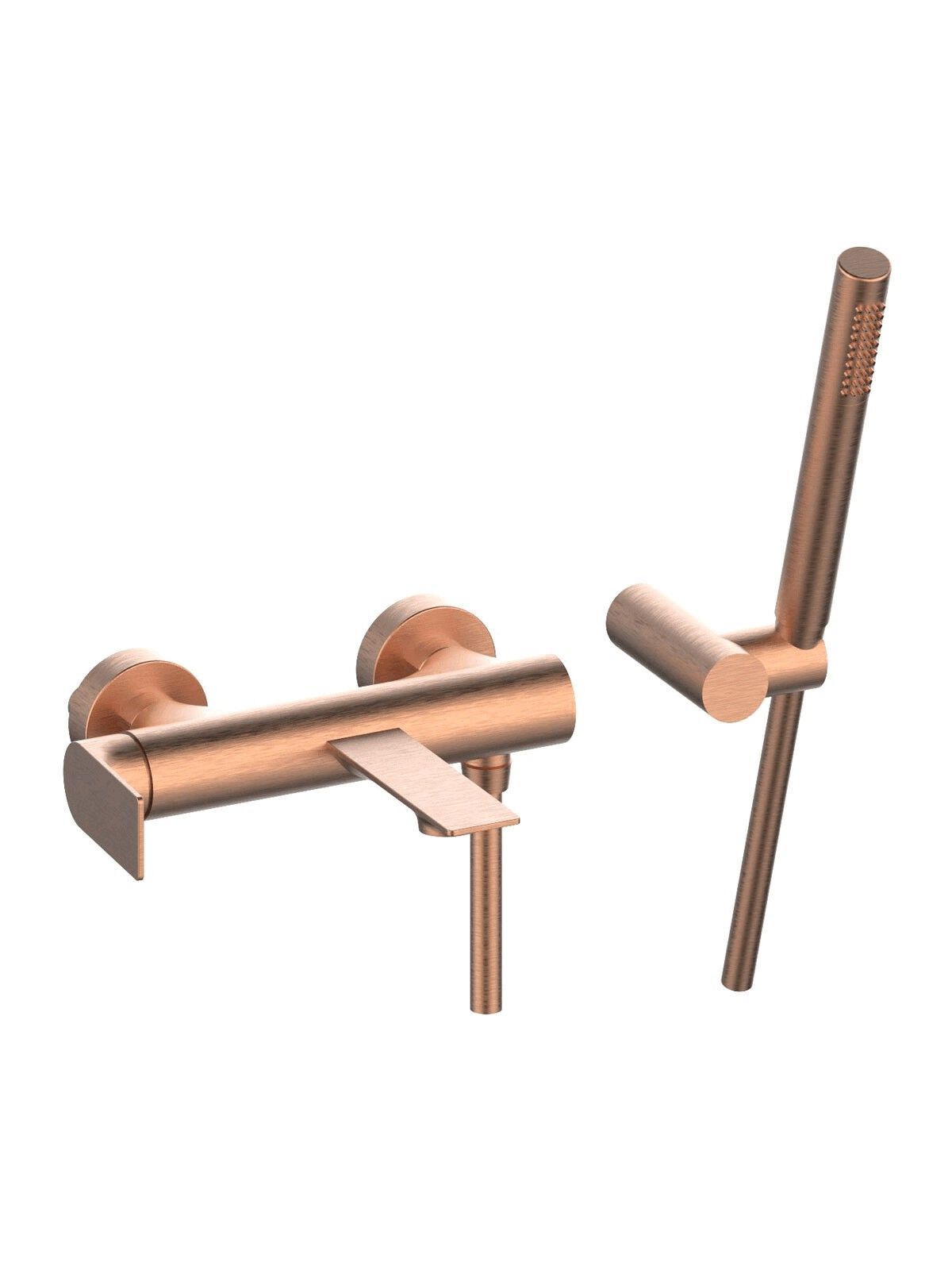 Настенный смеситель для ванны с ручным душем Rubinetterie Frattini Нарцисс ARCH-00106008 - Вид №11