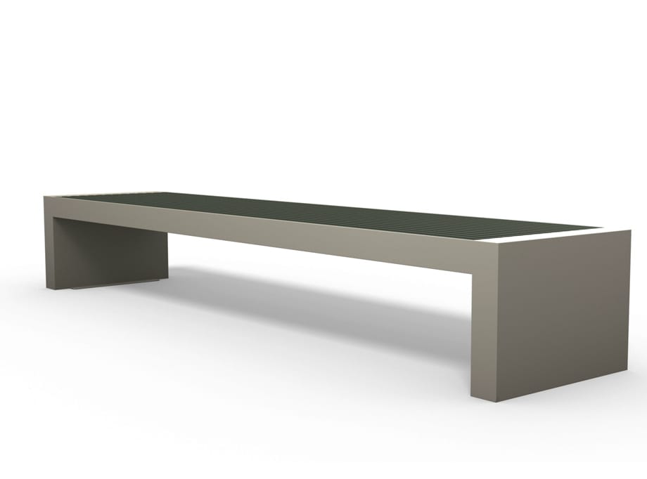 Скамейка из нержавеющей стали и ПЭТ без спинки BENKERT BANKE Comfony ARCH-00006165 - Вид №3