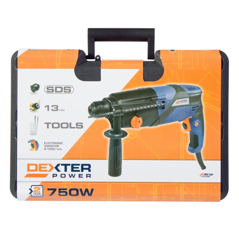 Перфоратор Dexter, 750 Вт, 2,5 Дж DEXTER POWER STLM-2088385 - Вид №4