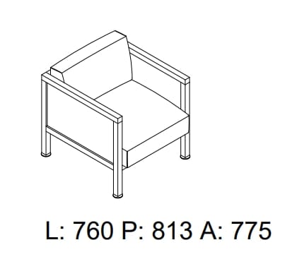 Тканевое кресло Citterio Borealis ARCH-00120491 - Вид №10