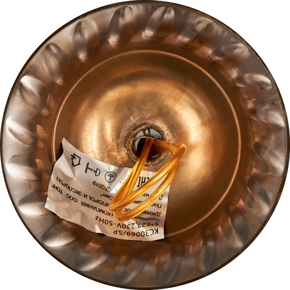 Люстра подвесная «Сезам» КС30069/5P, 5 ламп, 15 м², цвет белый/бронза КЛЮЧНИК STLM-2150511 - Вид №6