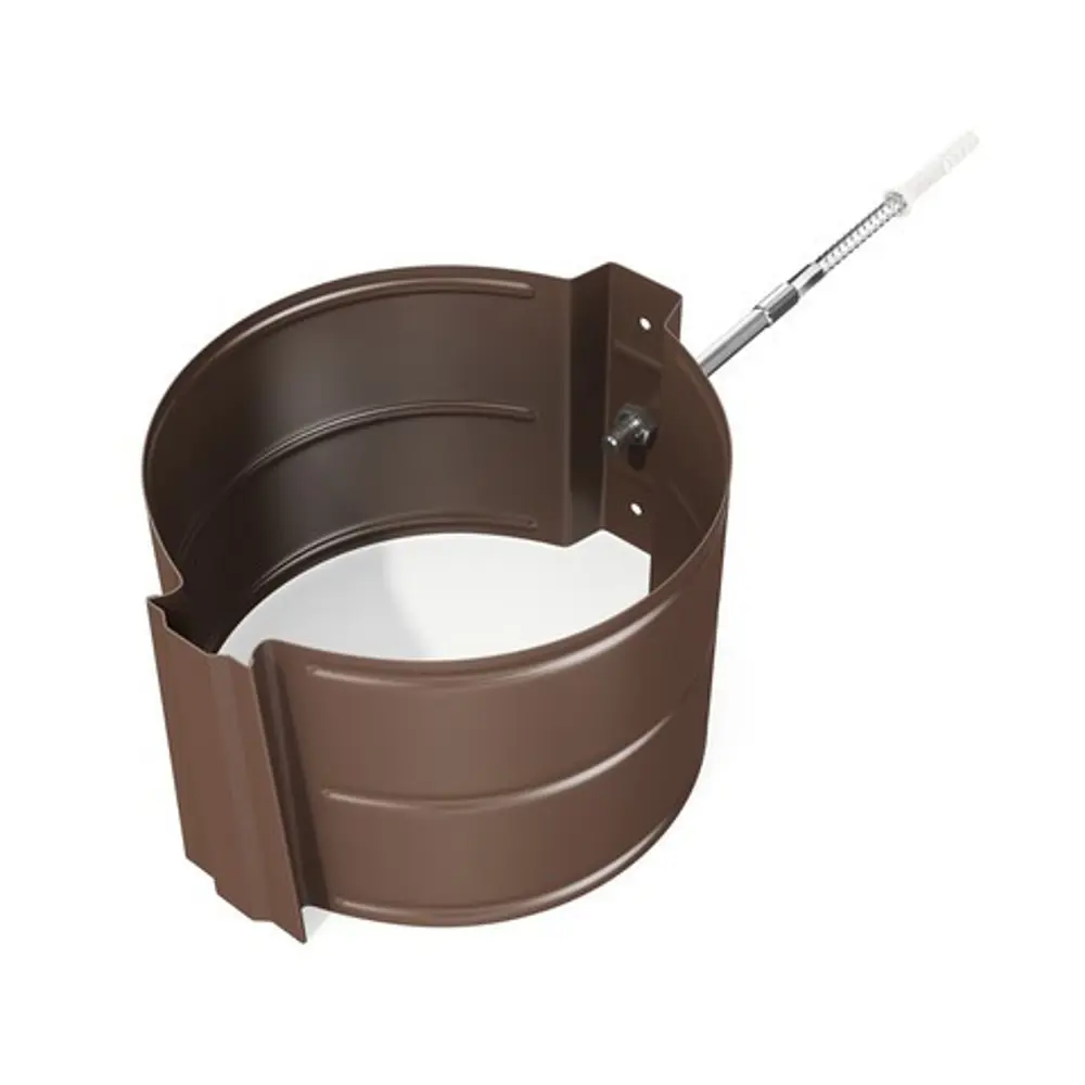 Крепление для трубы на кирпич D90 цвет коричневый ВЕГА STLM-2011505 - Вид №1