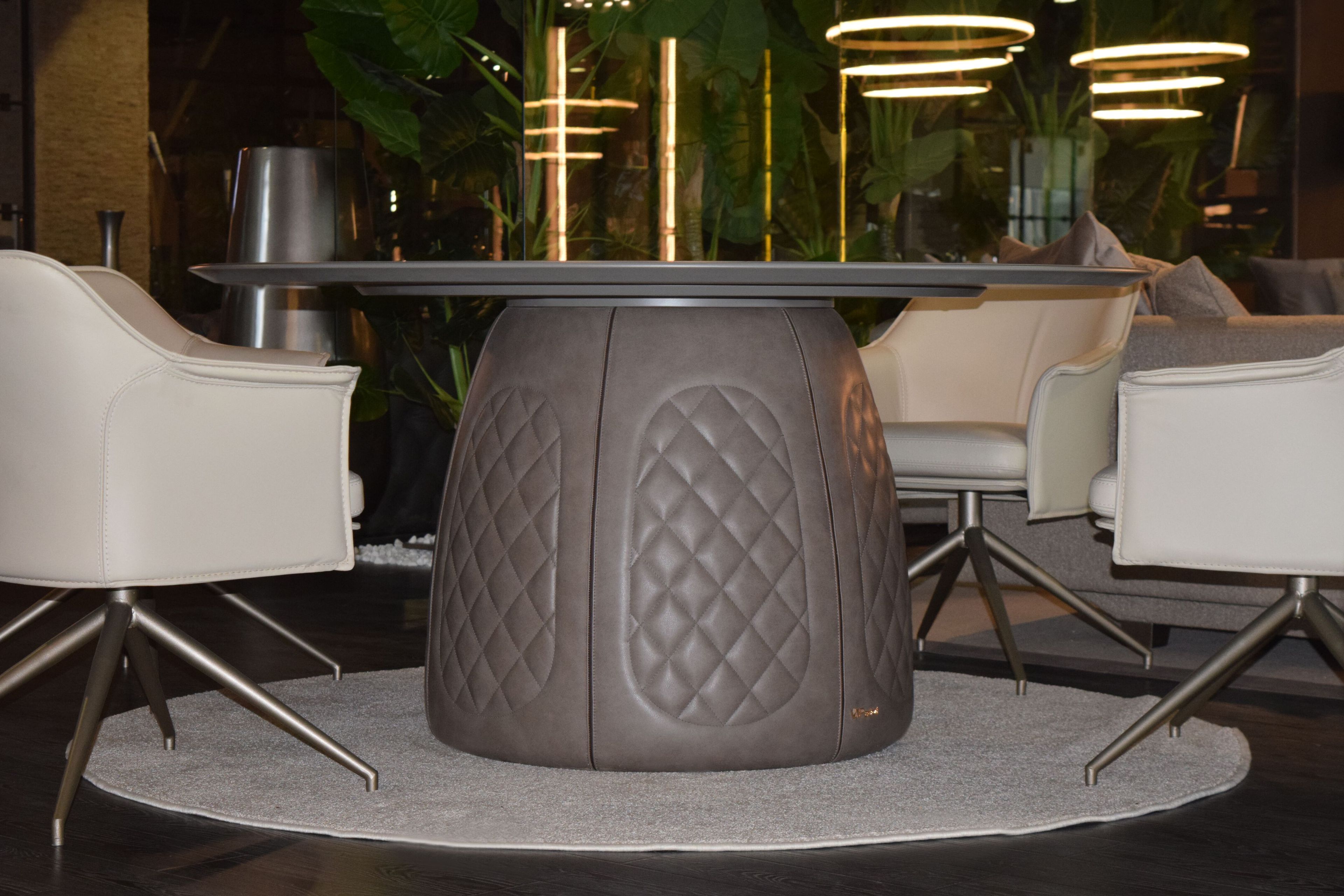 Круглый стол из МДФ с керамической вставкой ABLE POSITANO ARCH-00064596 - Вид №6