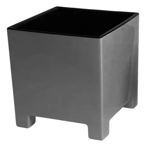 Кашпо Evergreen Design Нард 14x14x14 см v2.1 л пластик серый муссон