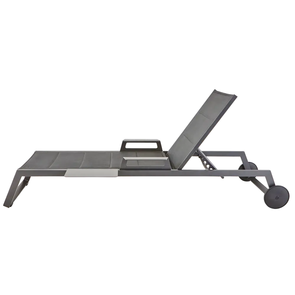 Шезлонг Naterial Odyssea II 222x87.5x64 см алюминий/текстилен серый STLM-2087687 - Вид №11