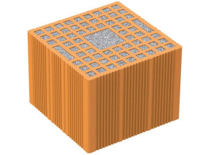 Блок для несущей армированной кладки