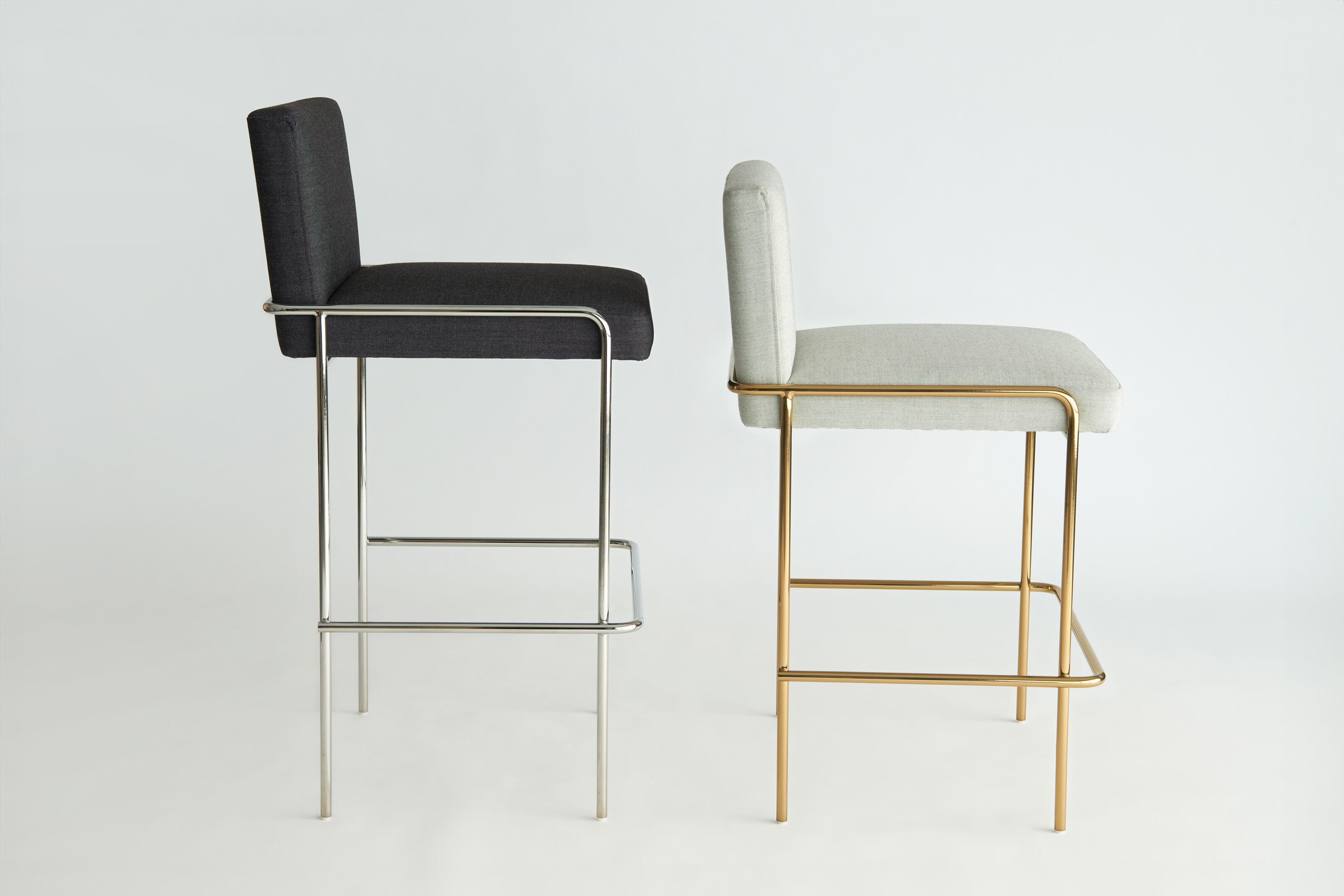 Высокий тканевый мягкий стул со спинкой Phase Design тележка ARCH-00041150 - Вид №1